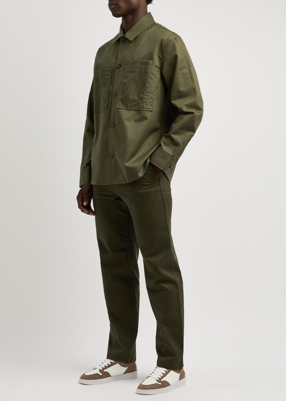 Maison Kitsuné Straight-leg Cotton Trousers - 4