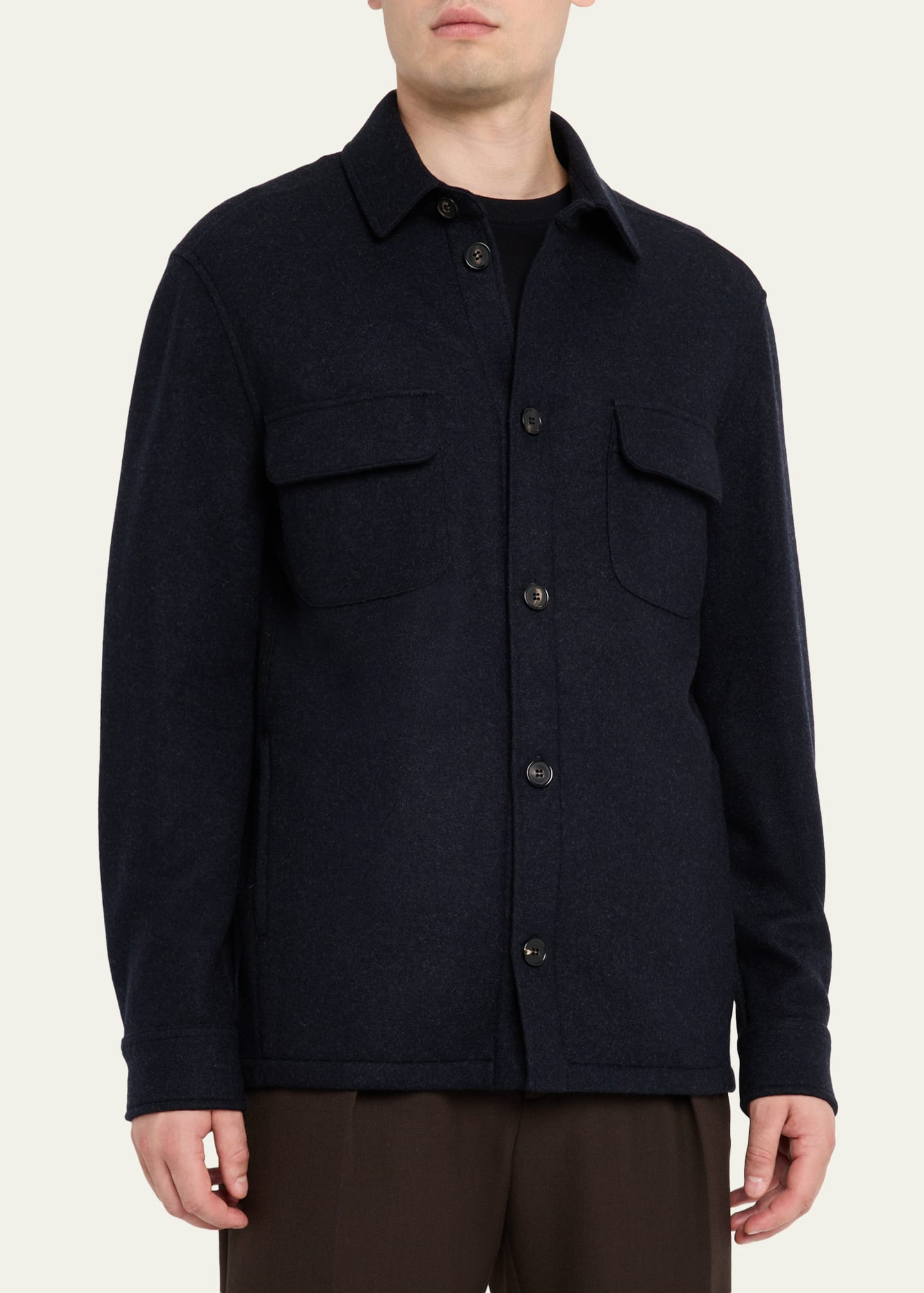 Men's LP Cashmere-Nylon Overshirt - 4