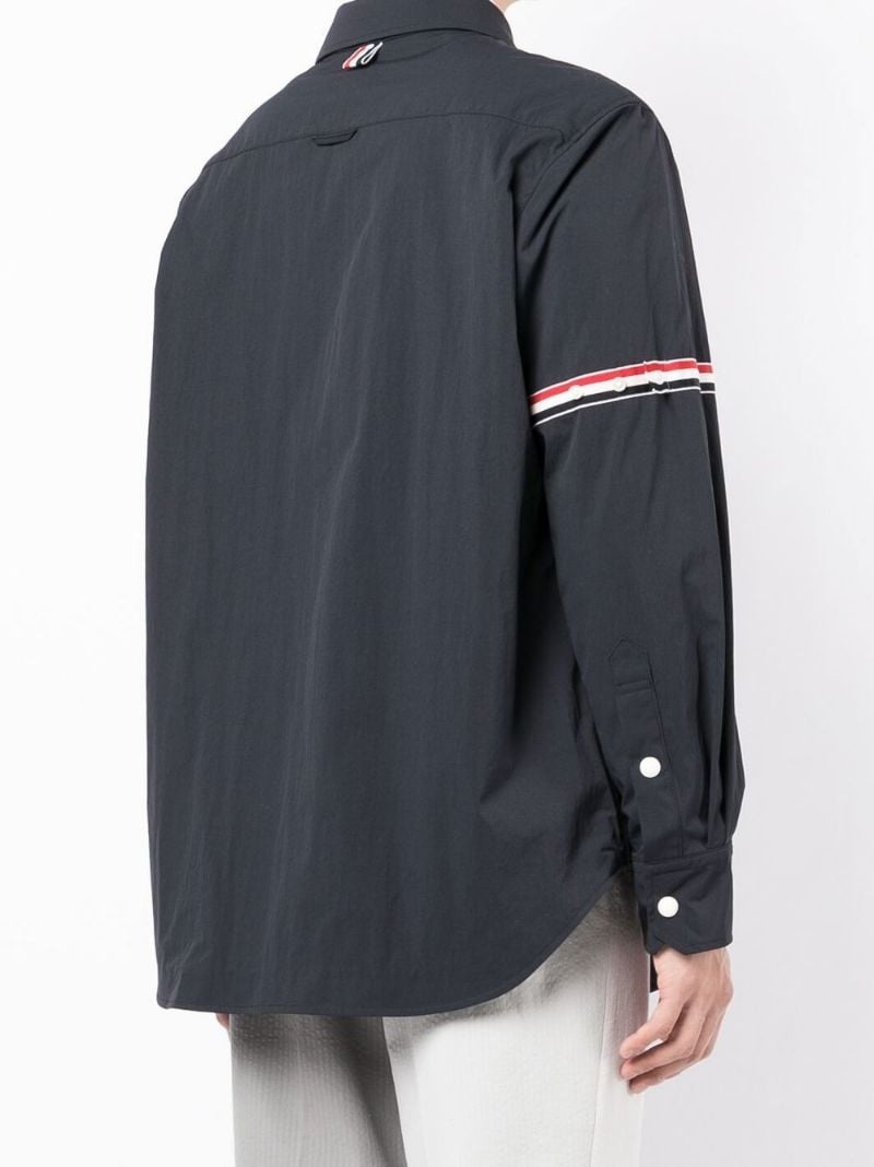 logo-patch long-sleeve shirt - 4