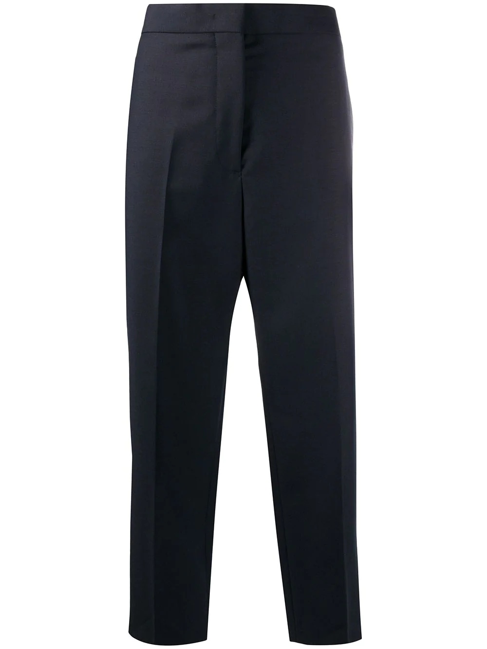 straight-leg cropped trousers - 1