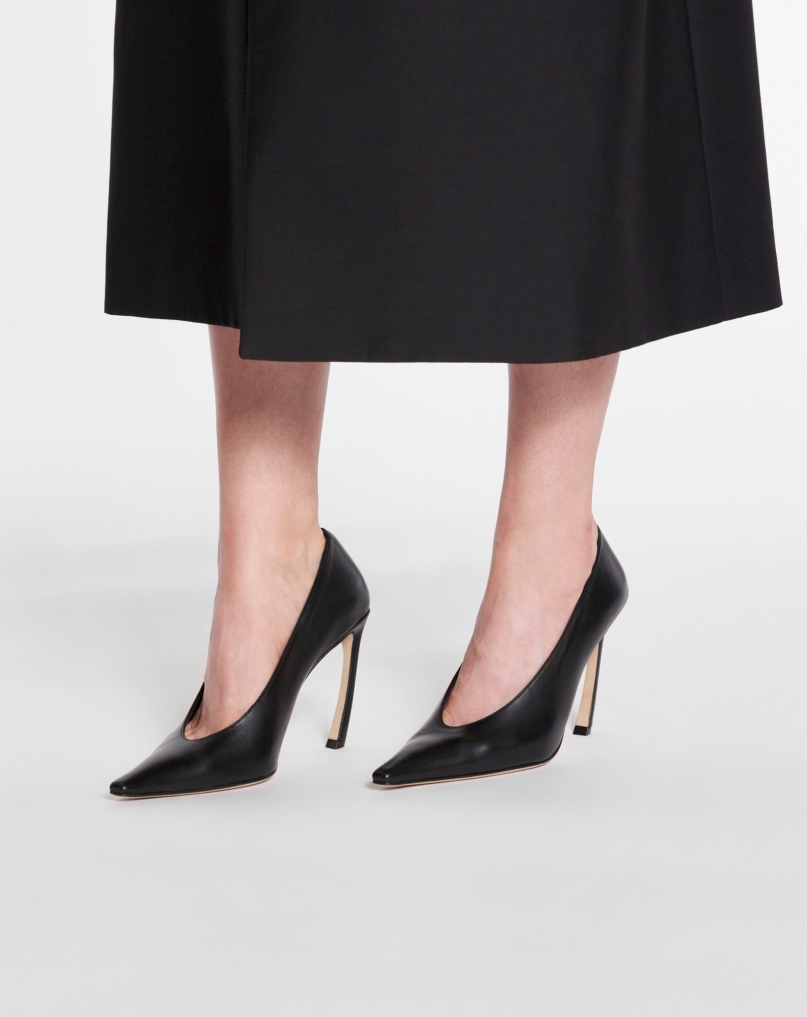 LEATHER SWING PUMPS - 6