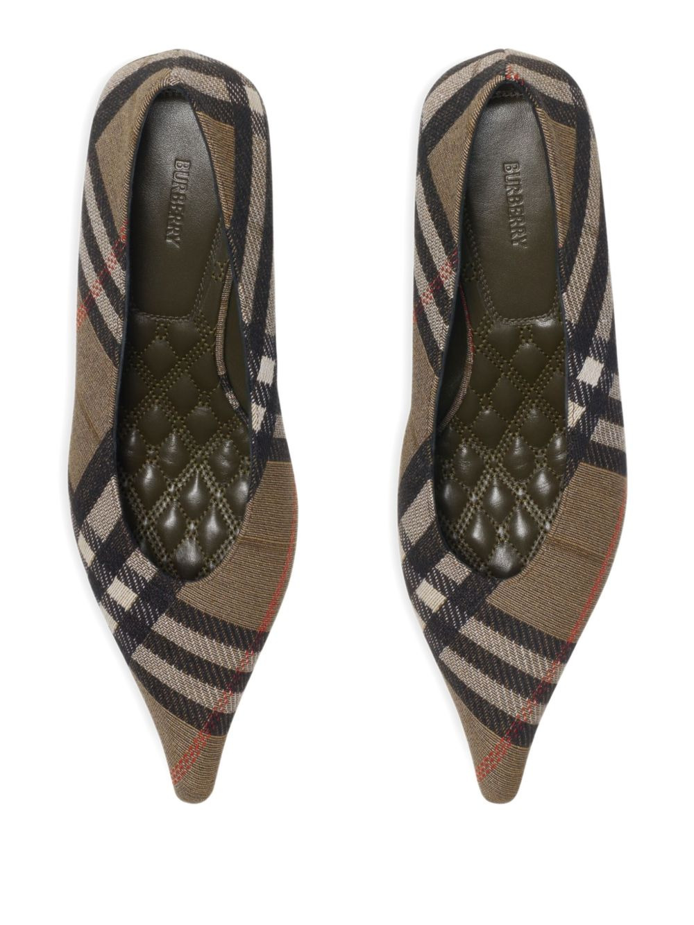 55mm Check Dame pointed-toe pumps - 4