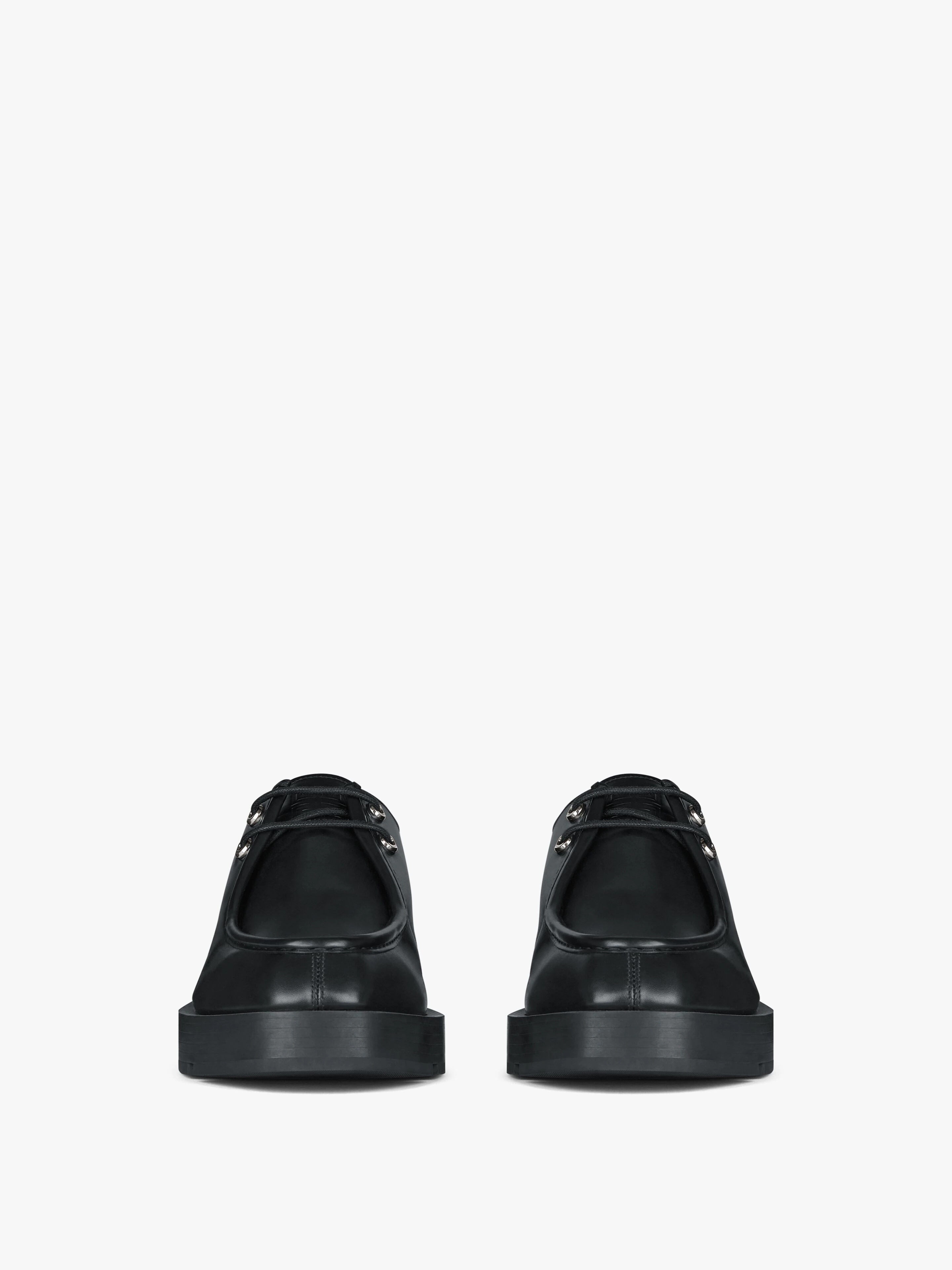 SQUARED DERBIES IN BOX LEATHER - 2