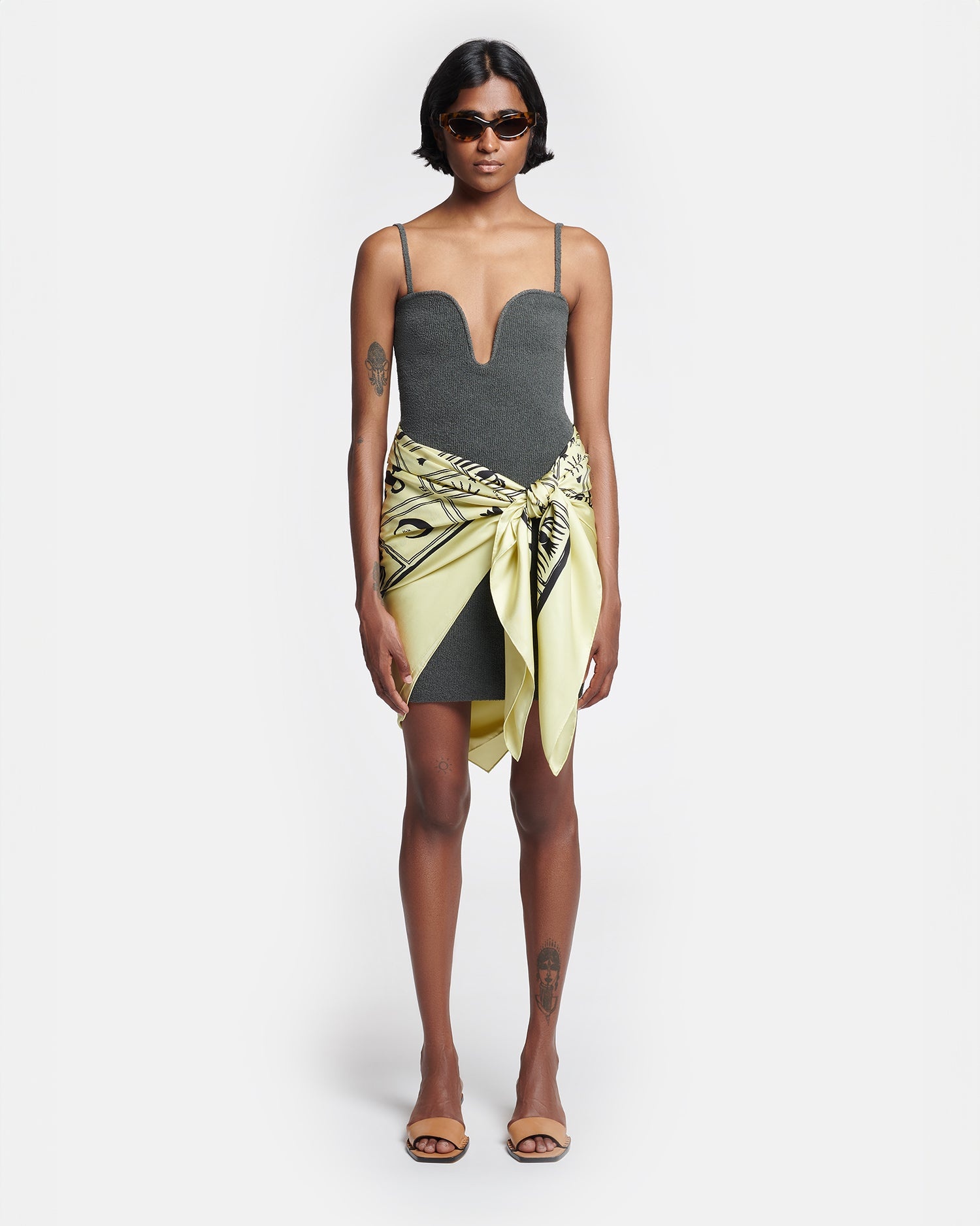 Printed Silk Scarf - 5