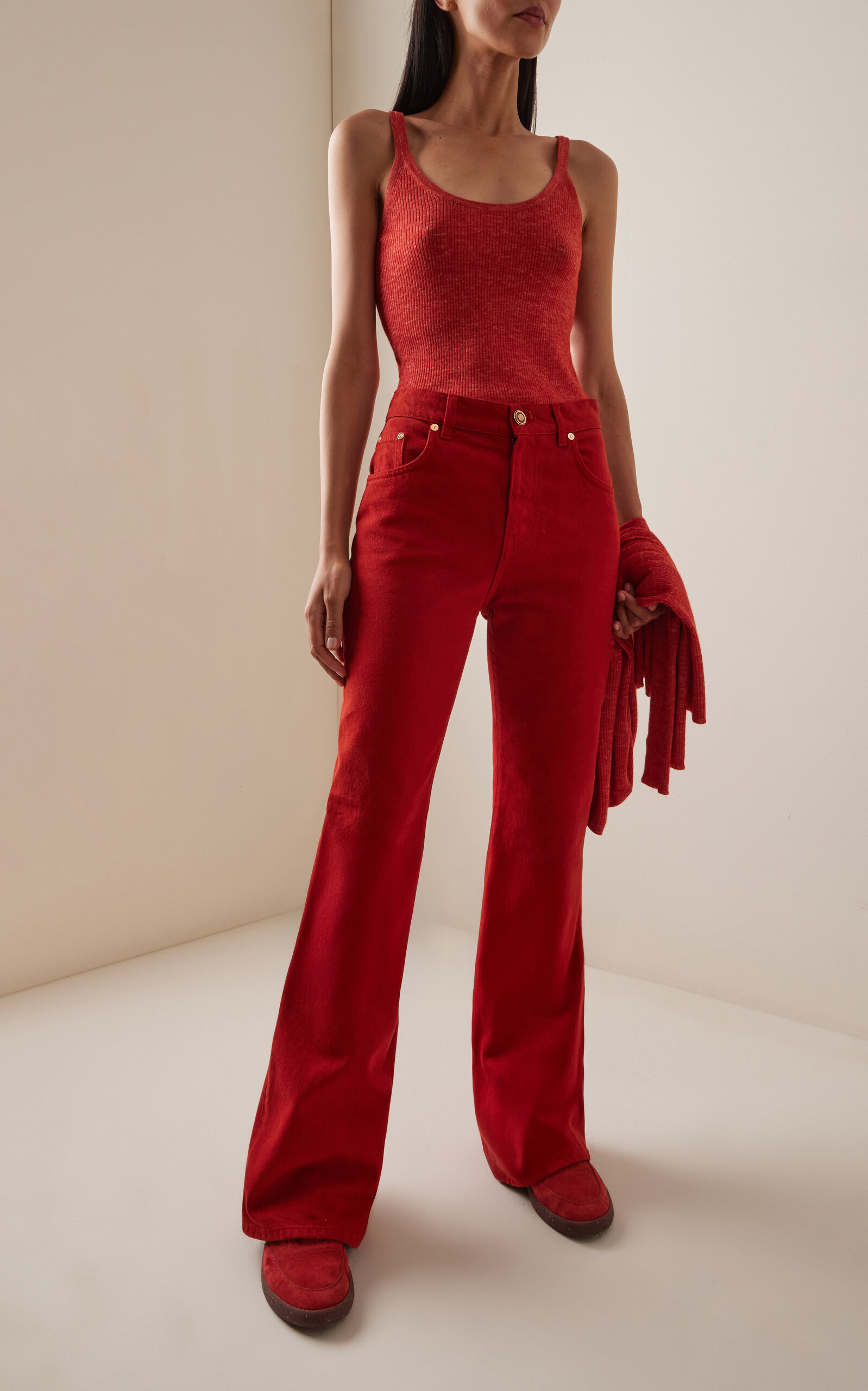Willa Long Bootcut Jeans orange - 2