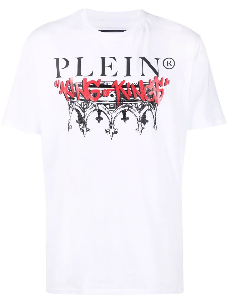 King Plein crew-neck cotton T-shirt 1