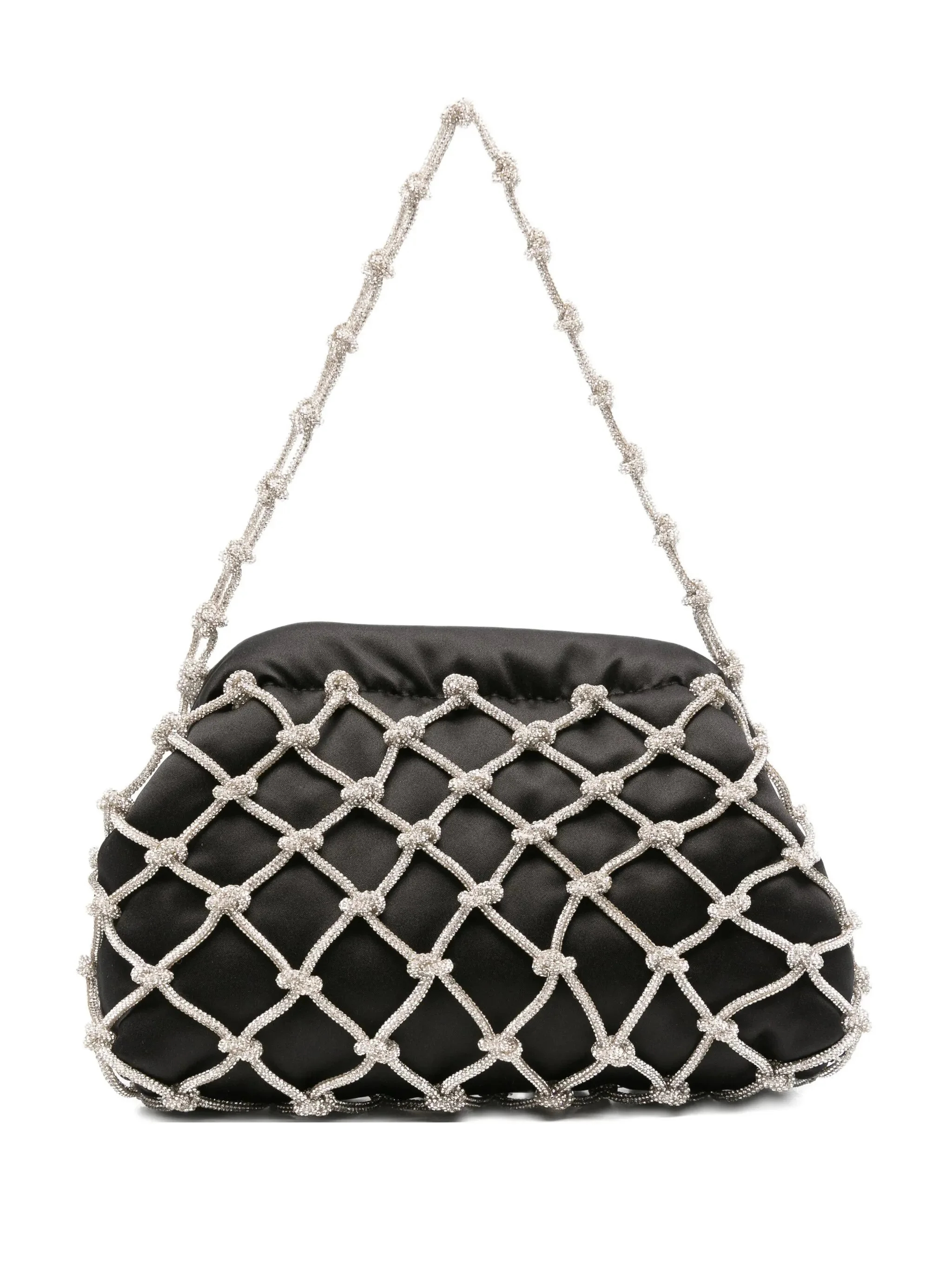 Rosantica Crystal-embellished Satin Clutch - 1