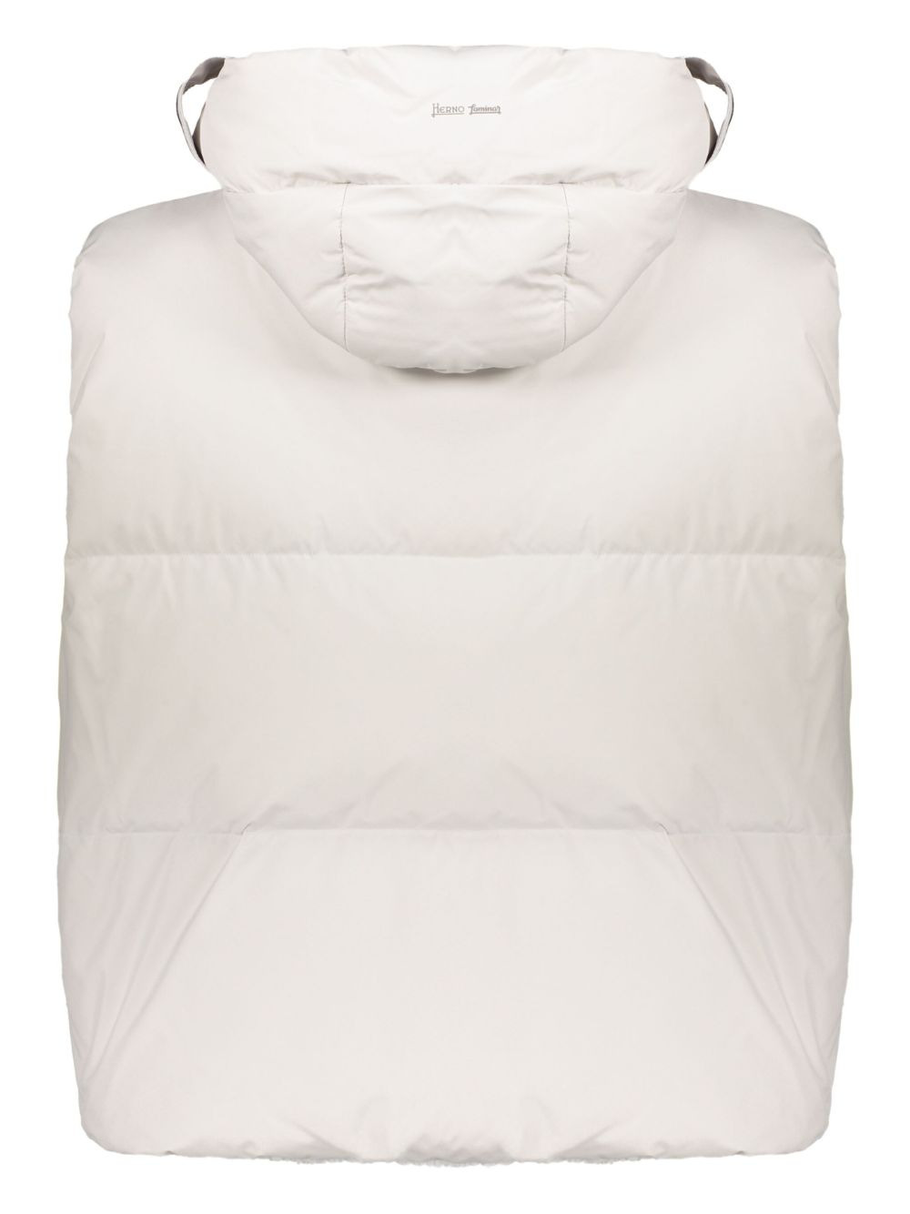 hooded quilted gilet - 2