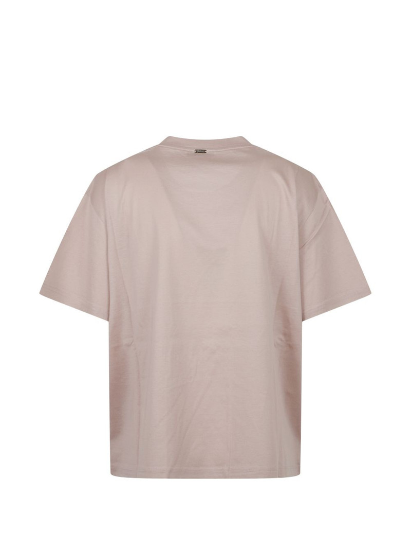 Herno rhinestone-embellished logo t-shirt outlook