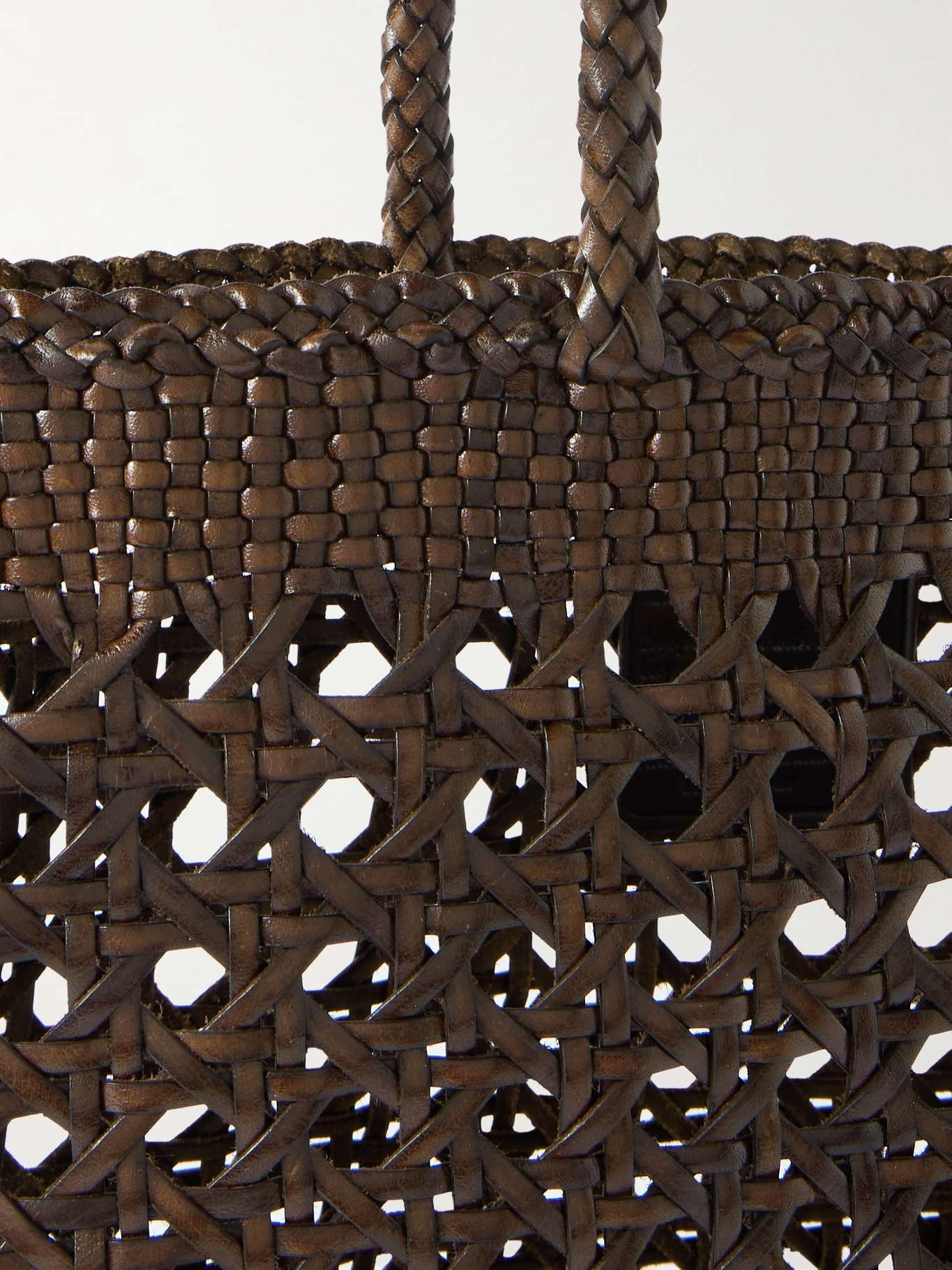 DRAGON DIFFUSION | ECLIPTH 8162 DARK BROWN [正規品/関税込] DRAGON DIFFUSION Eclipse woven leather tote Dark brown