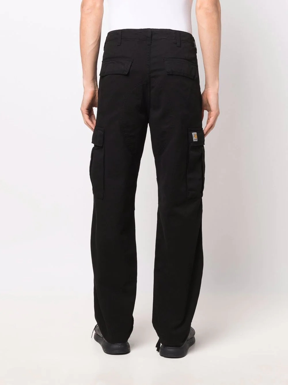 straight-leg cargo trousers - 4