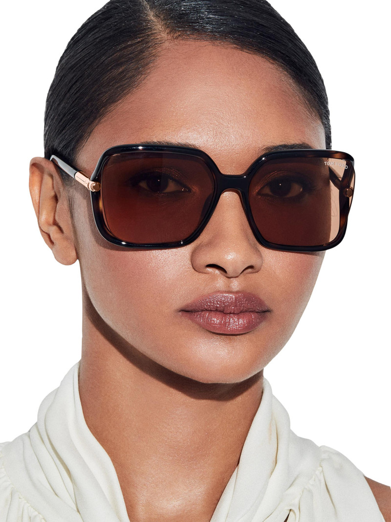 tortoiseshell oversize-frame sunglasses 1