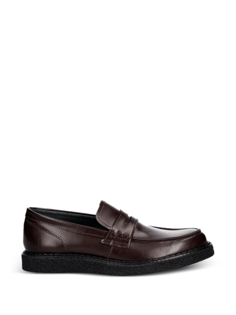 panelled penny loafers 1