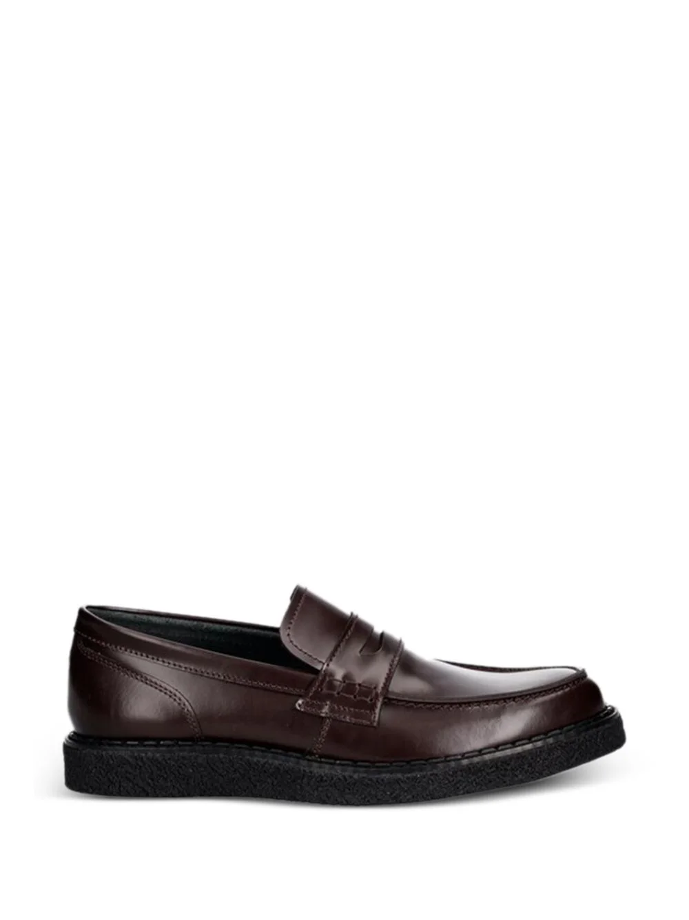 panelled penny loafers - 1