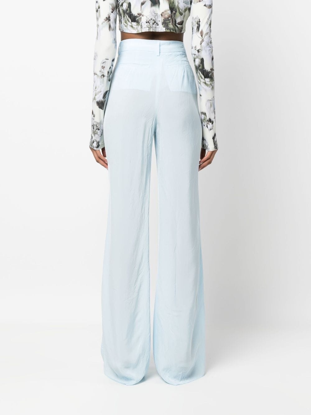 straight-leg cut trousers - 4