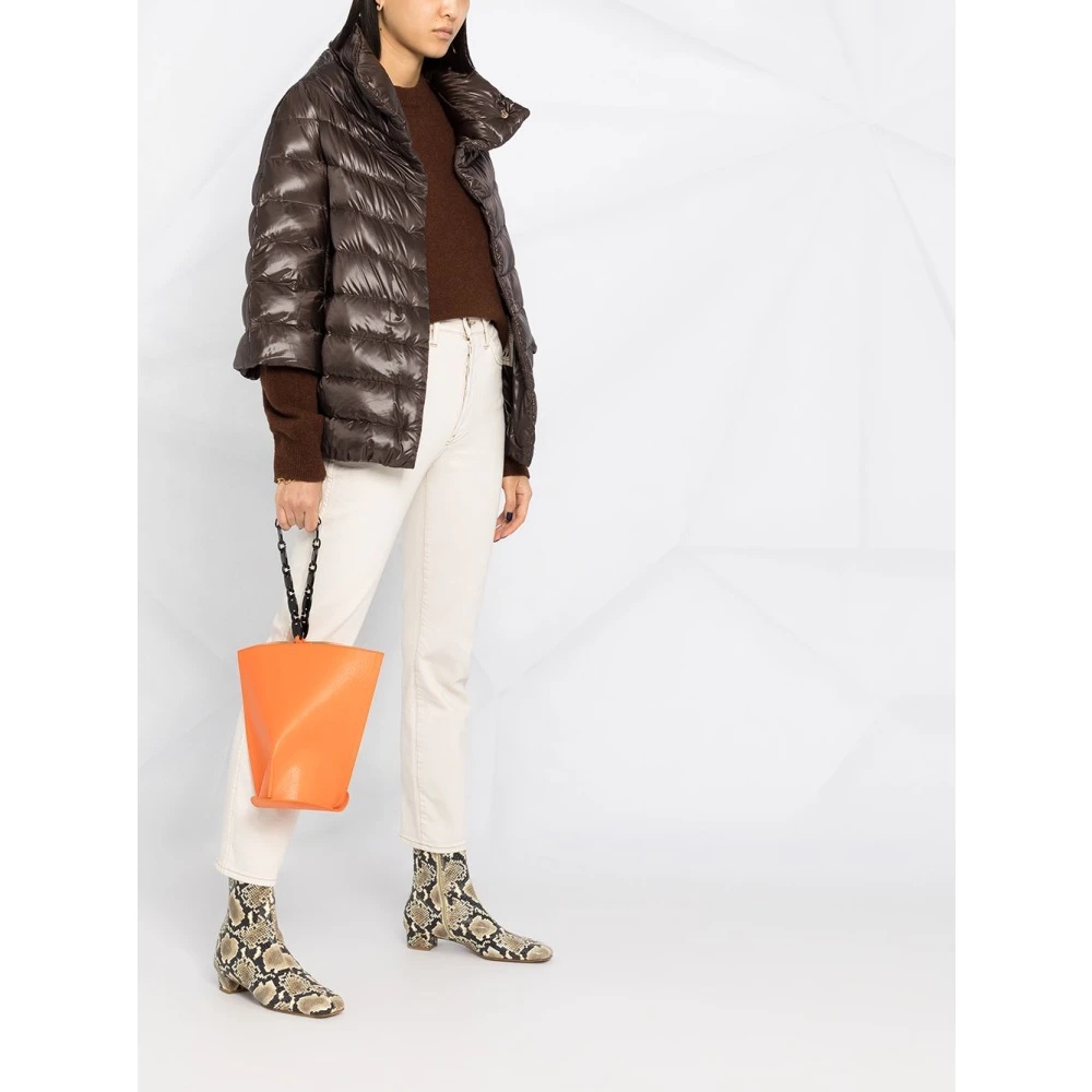 BROWN NYLON ULTRALIGHT JACKET - 4