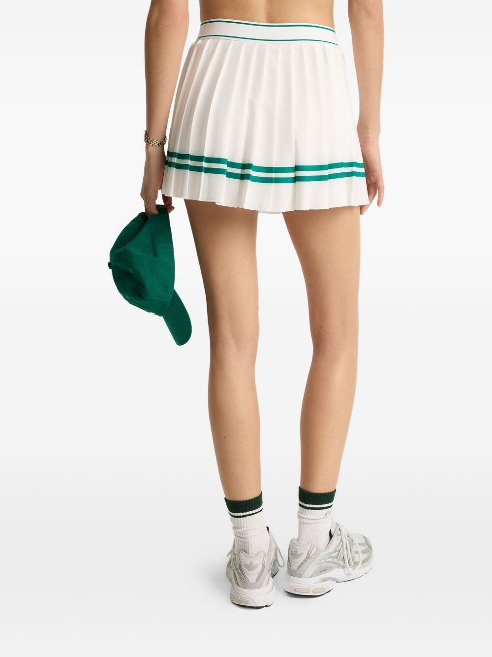 pleated stripe mini skirt - 3