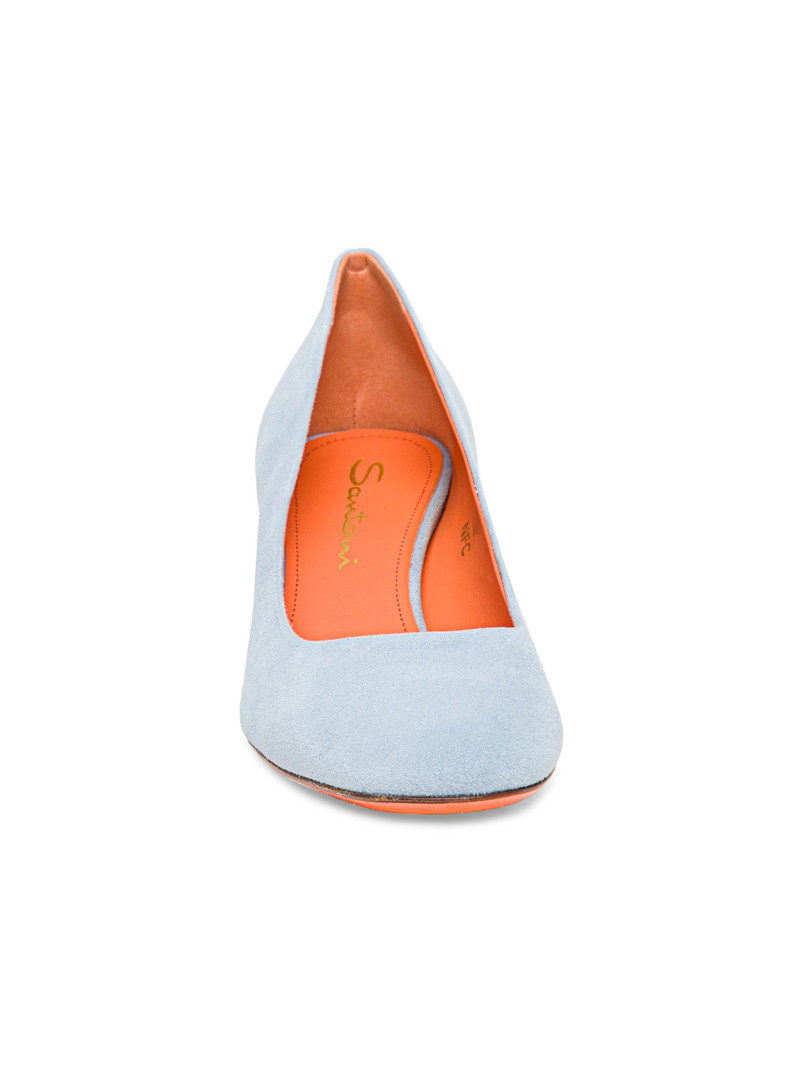 Women's Fight 50MM Suede Pumps - Light Blue 5
