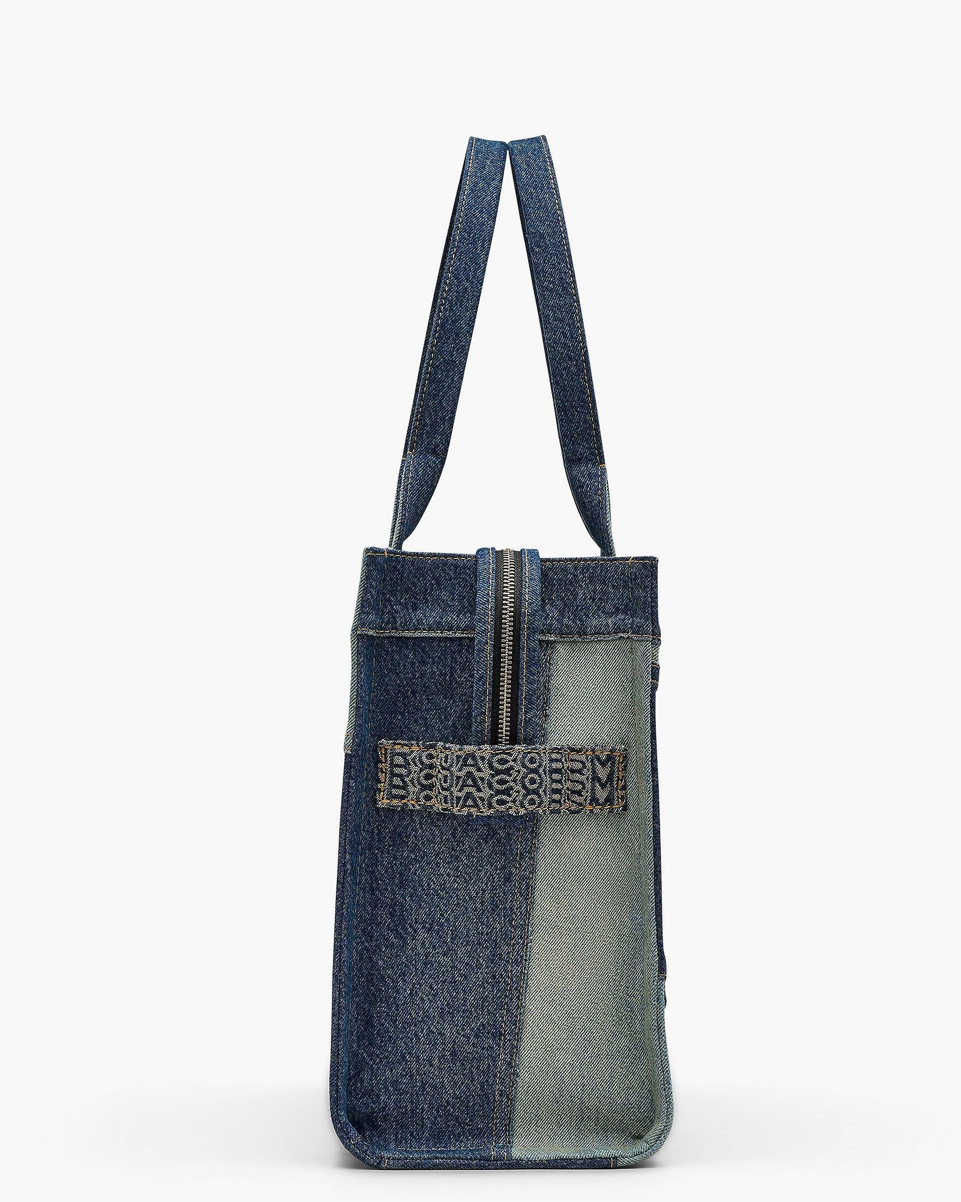 THE DECONSTRUCTED DENIM LARGE TOTE BAG - 4