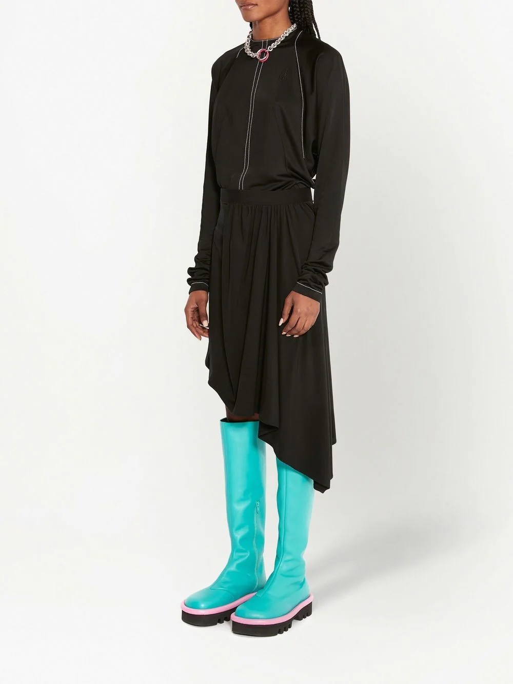 open-back long-sleeve top - 3
