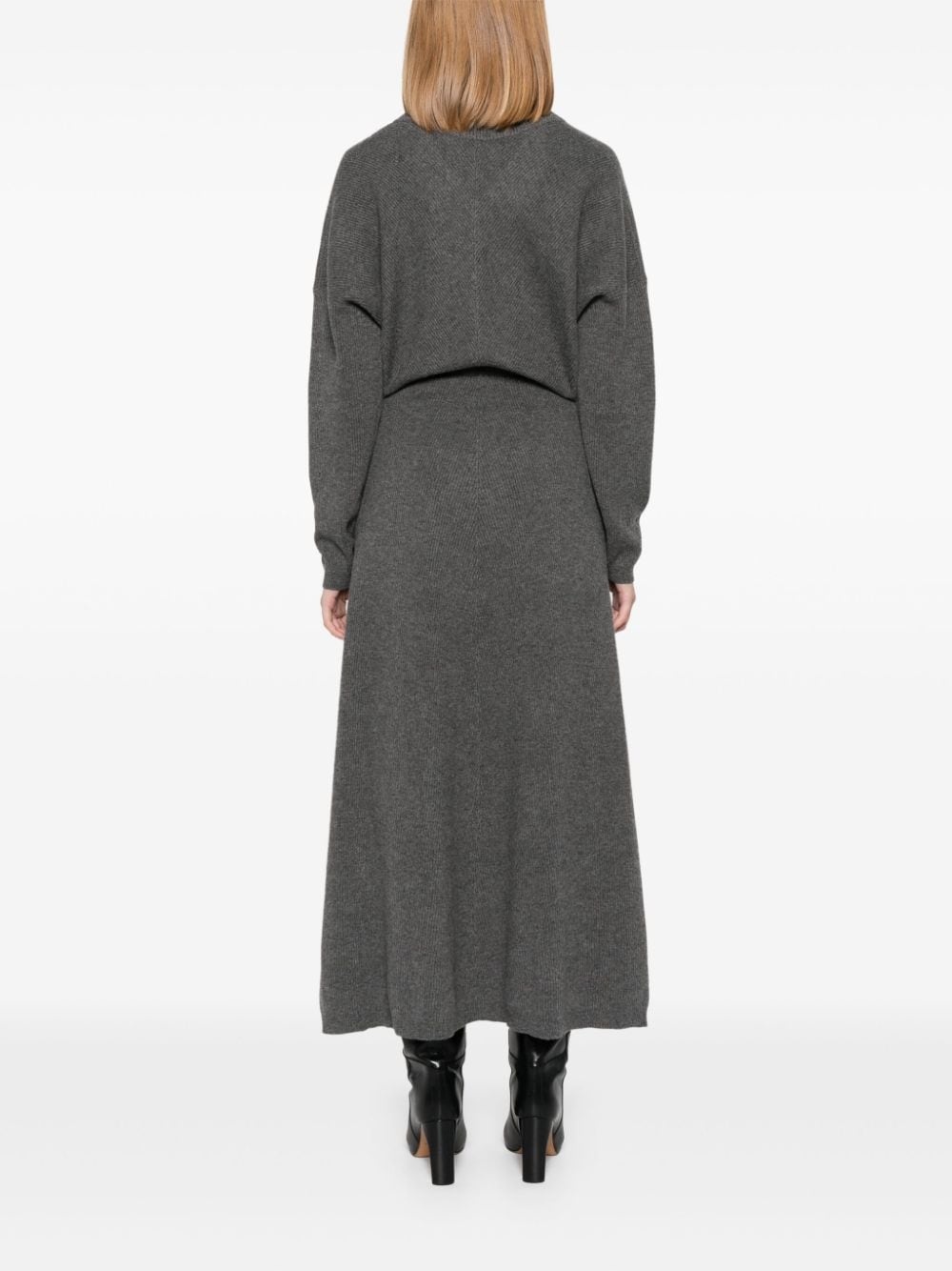 ribbed-knit maxi dress - 4