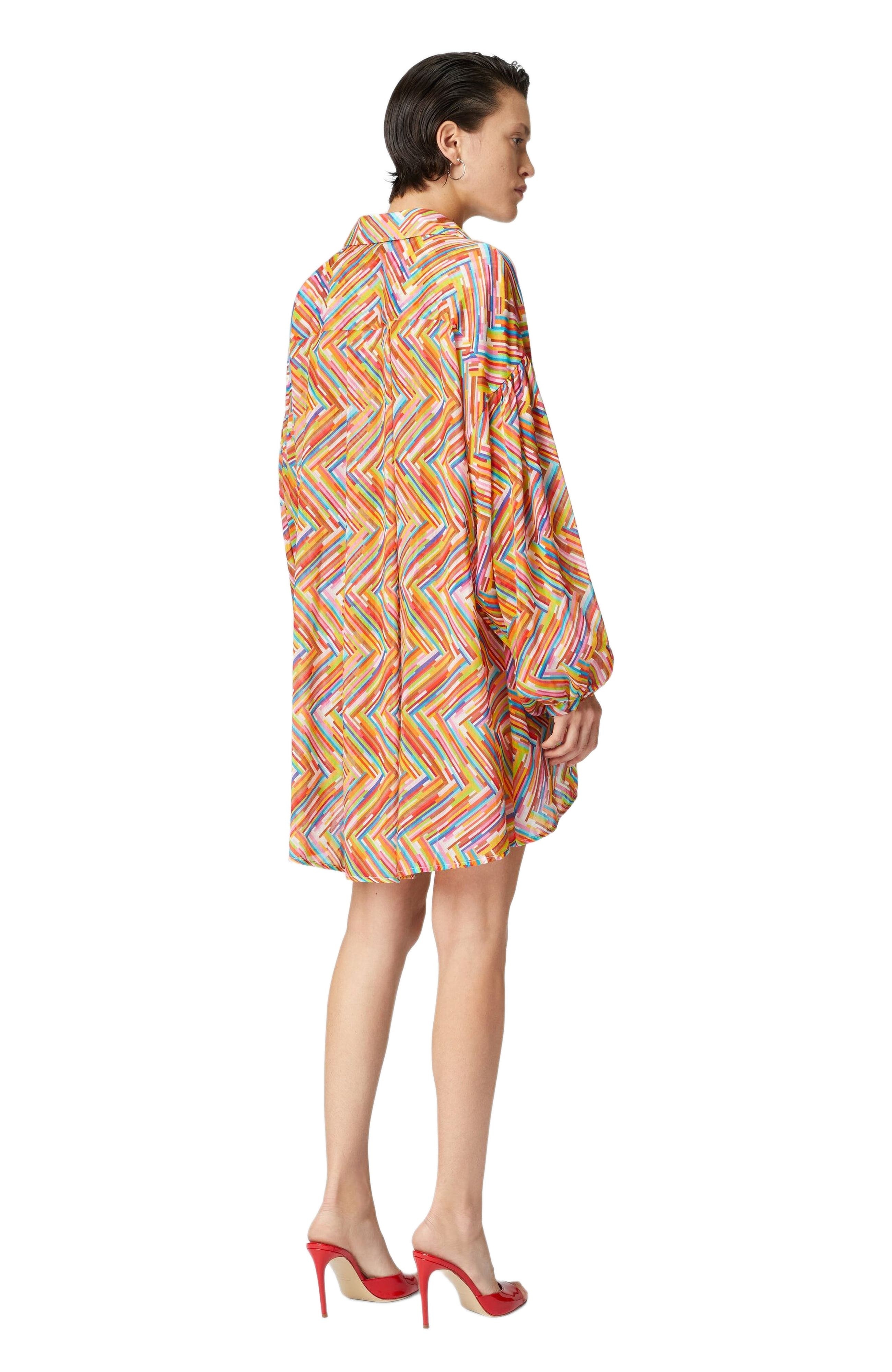 Missoni Oversized Shirt In Printed Cotton And Silk Blend in Multicoloured at Nordstrom - 3