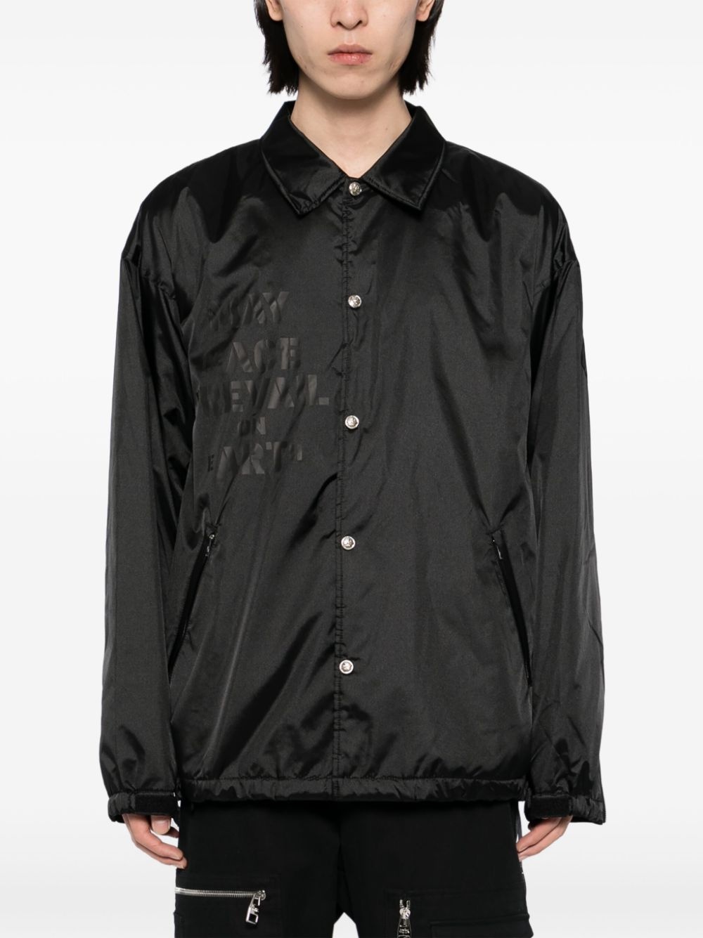 logo-printed jacket - 4