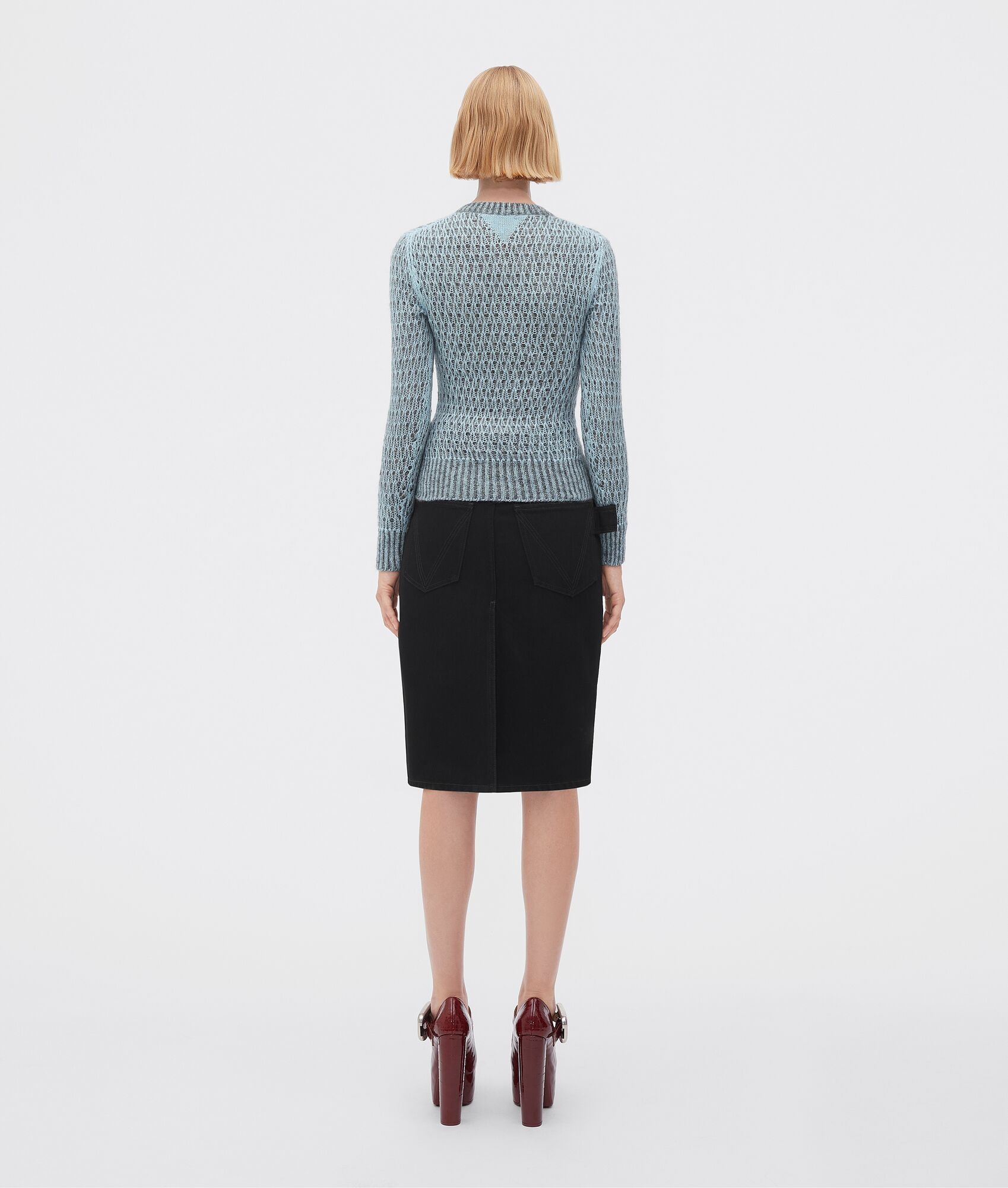 wool mohair lace effect jumper - 3