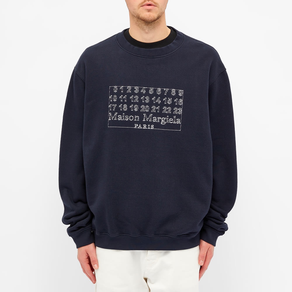 Maison Margiela 10 Embroidered Numeric Logo Crew Sweat - 4