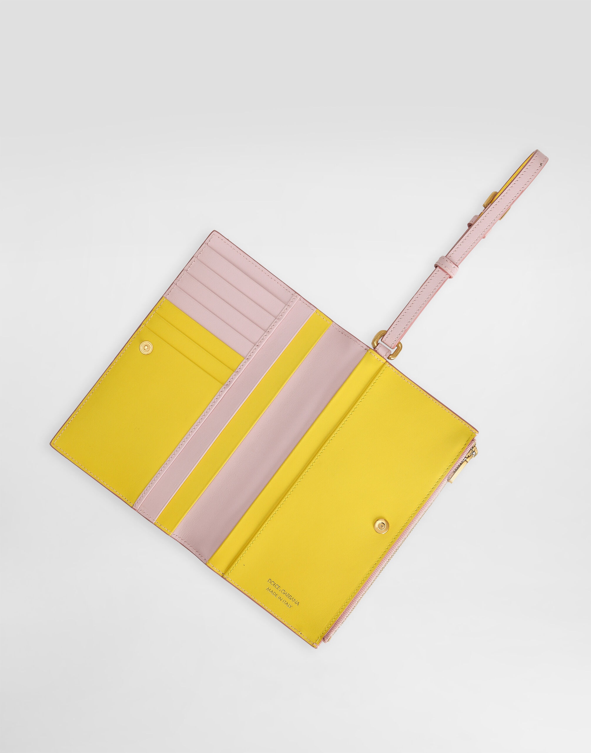 Calfskin passport holder with DG logo - 4