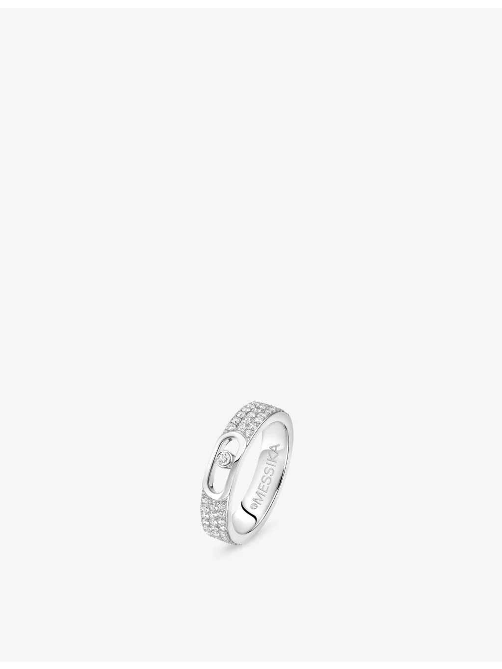 Move Joaillerie Pave 18ct Gold And 0.49ct Diamond Wedding Ring - 1