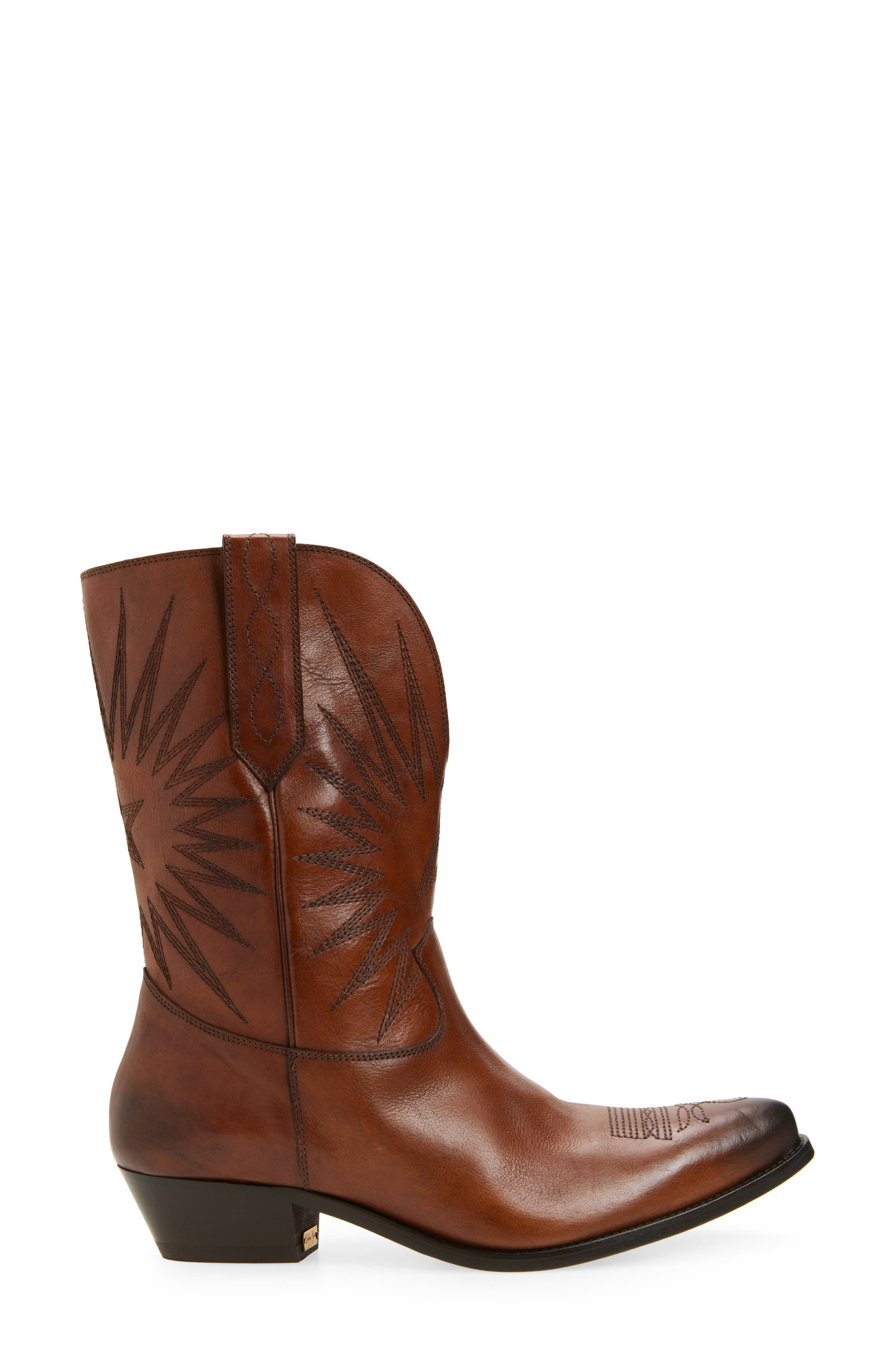 Golden Goose Wish Star Short Western Boot in Tan at Nordstrom - 3