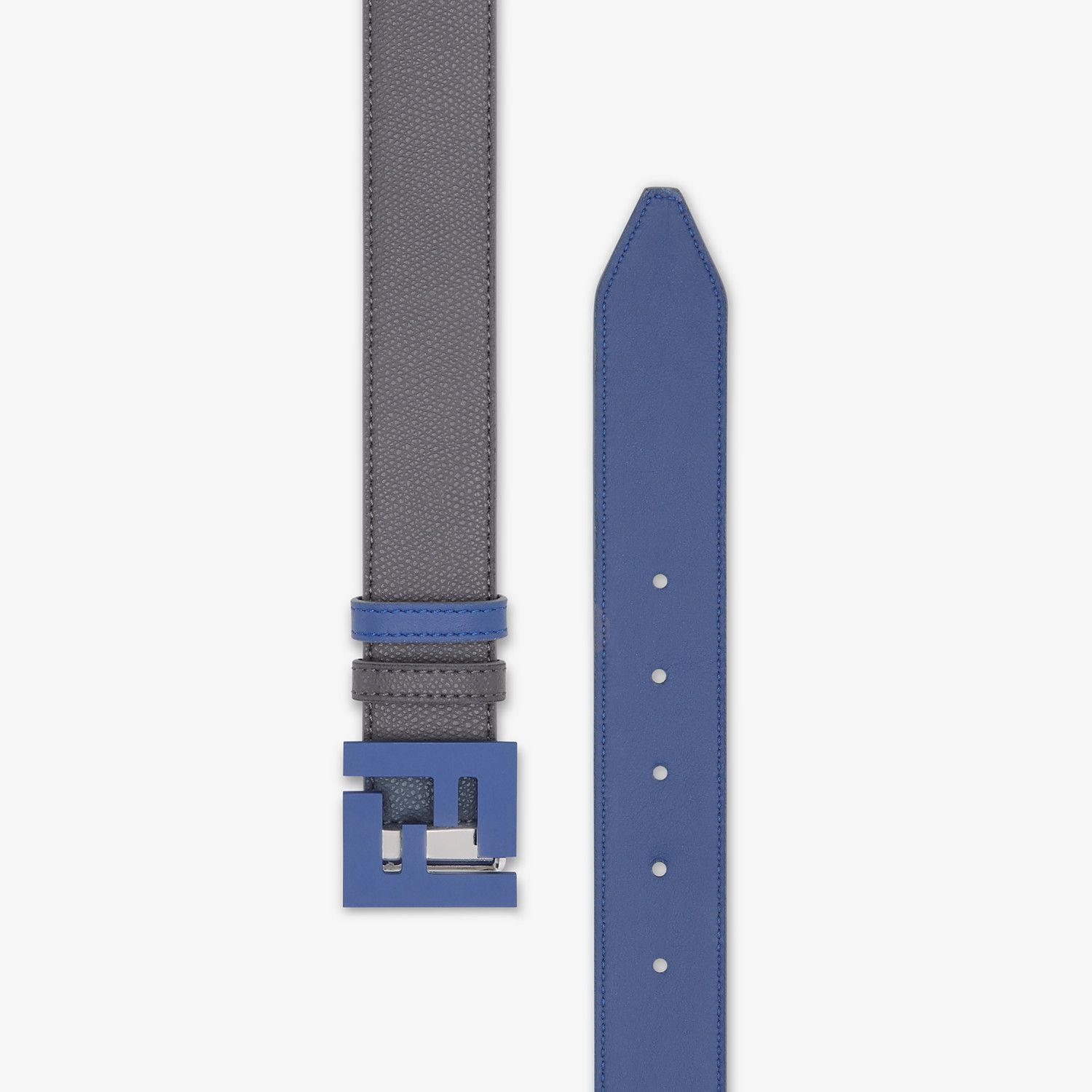 Black leather belt - 2