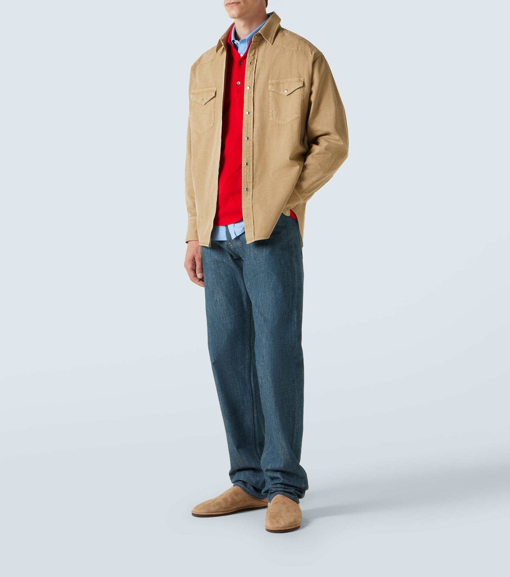 Cotton gabardine shirt - 2