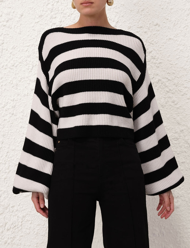 Zimmermann ILLUSTRATION BILLOW SWEATER outlook
