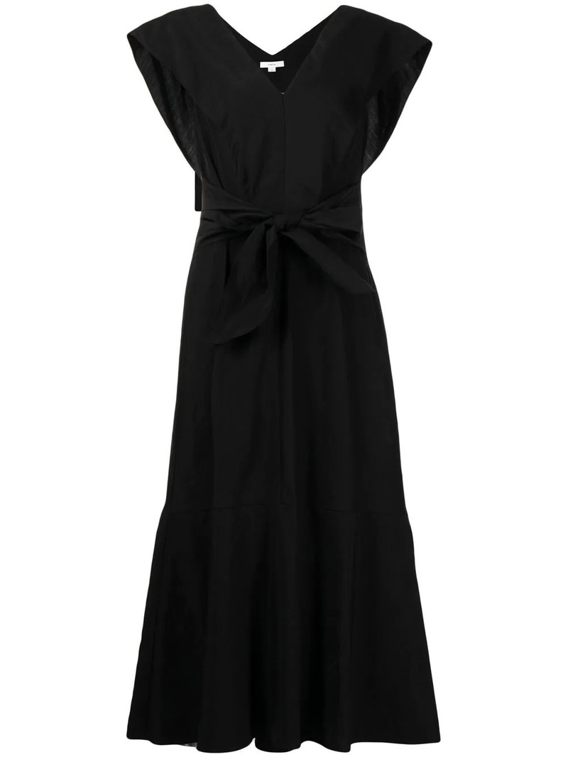 V-neck sleeveless midi dress 1