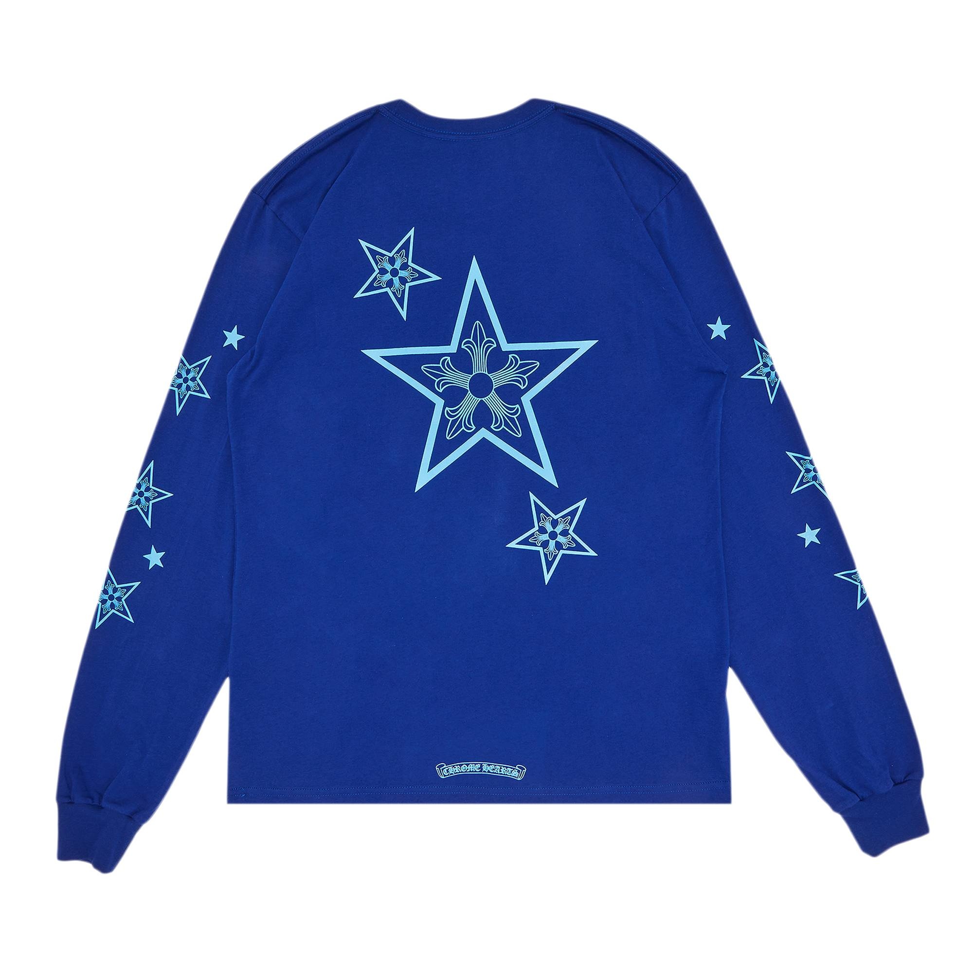 Chrome Hearts Star Long-Sleeve Shirt 'Blue' - 2