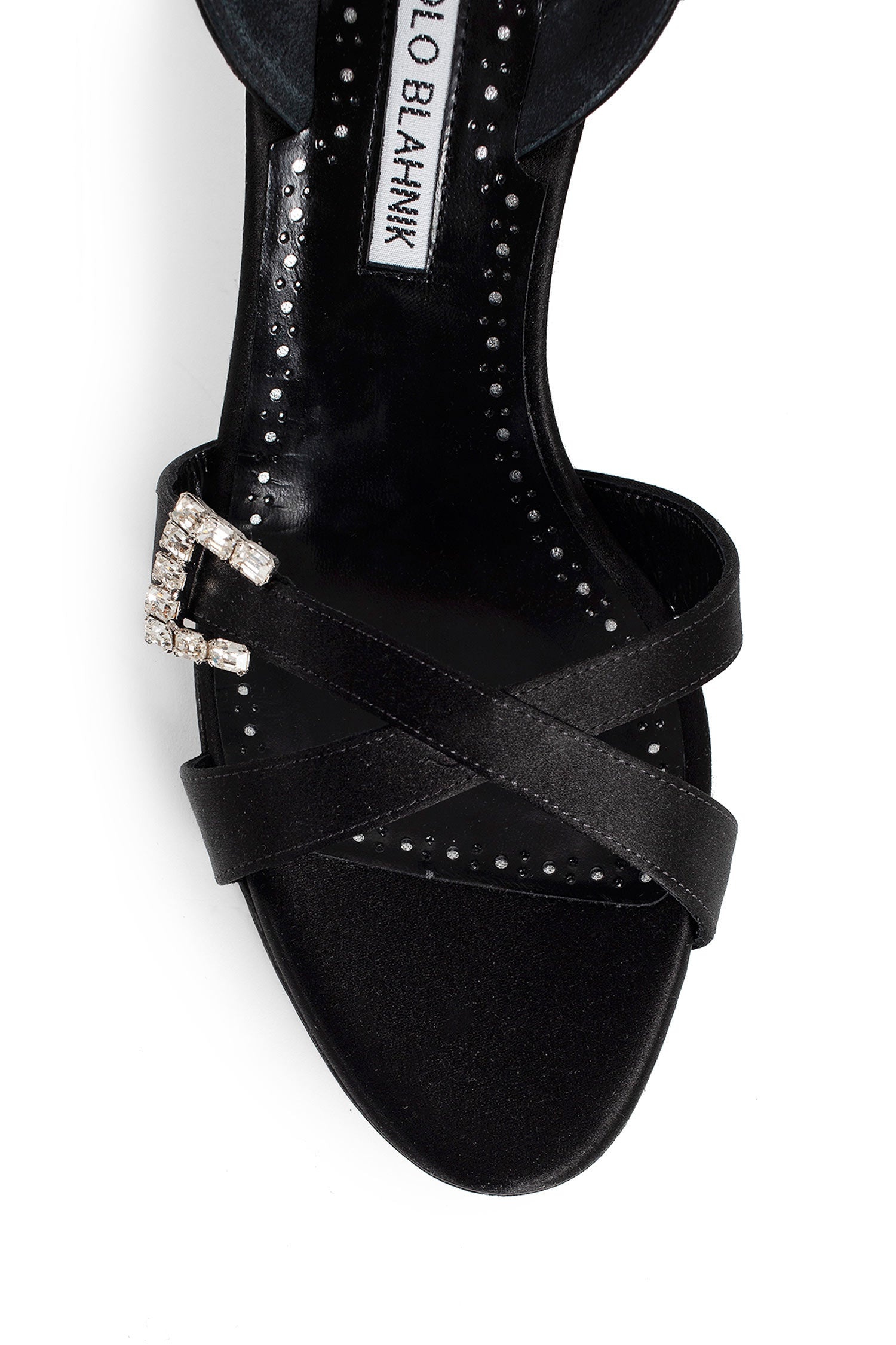 MANOLO BLAHNIK WOMAN BLACK SANDALS - 5