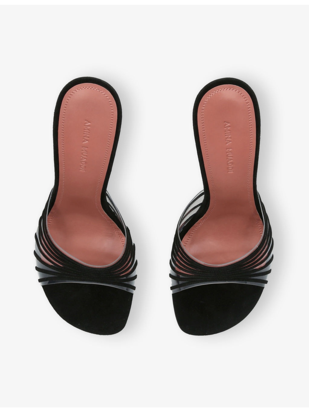 Mookie 90 Suede and PVC Heeled Sandals - 2