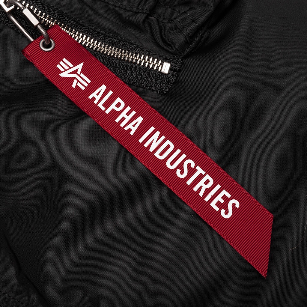 MASTERMIND WORLD X ALPHA INDUSTRIES PATCHWORK MA-1 BOMBER JACKET - BLACK - 3