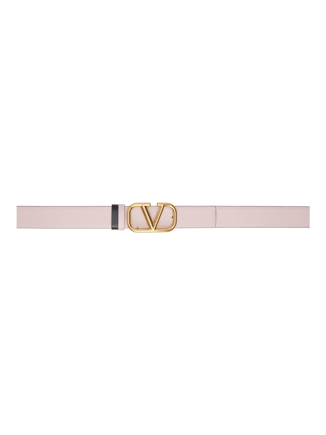 Reversible Pink & Black VLogo Signature Belt - 1