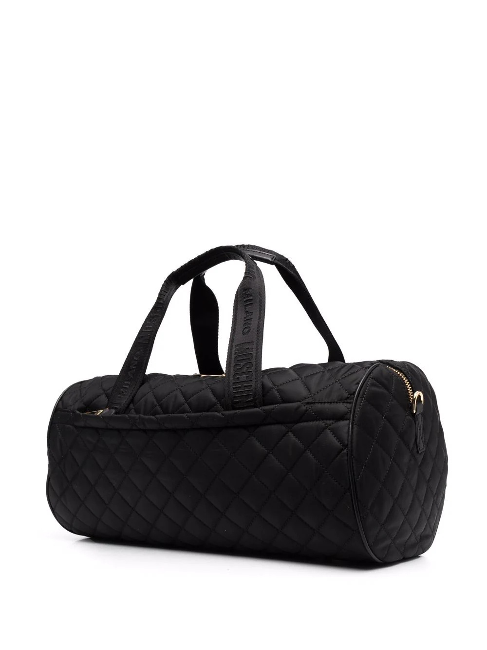 diamond-quilted logo holdall - 3