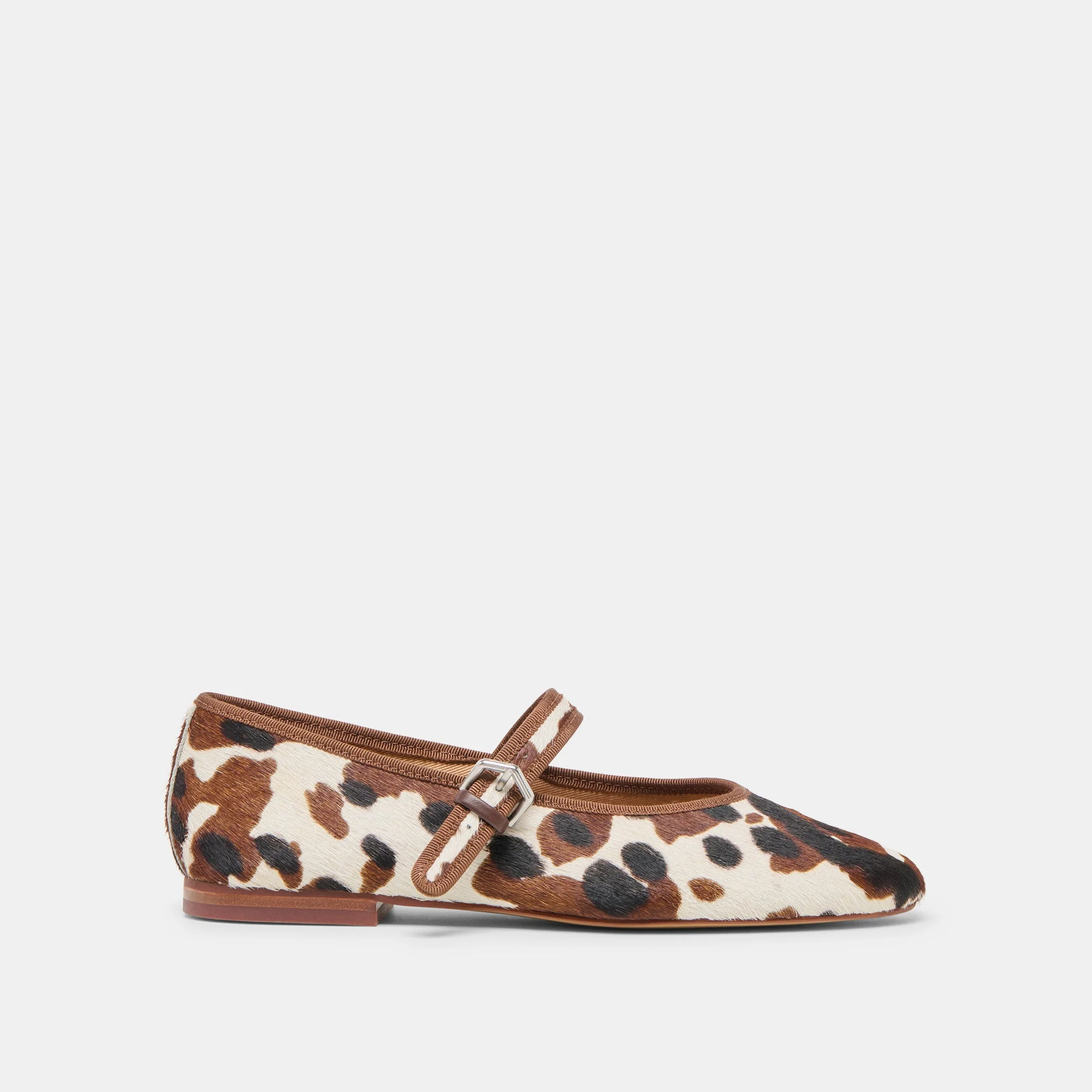 ROSLYN BALLET FLATS COCOA TAURUS CALF HAIR - 1