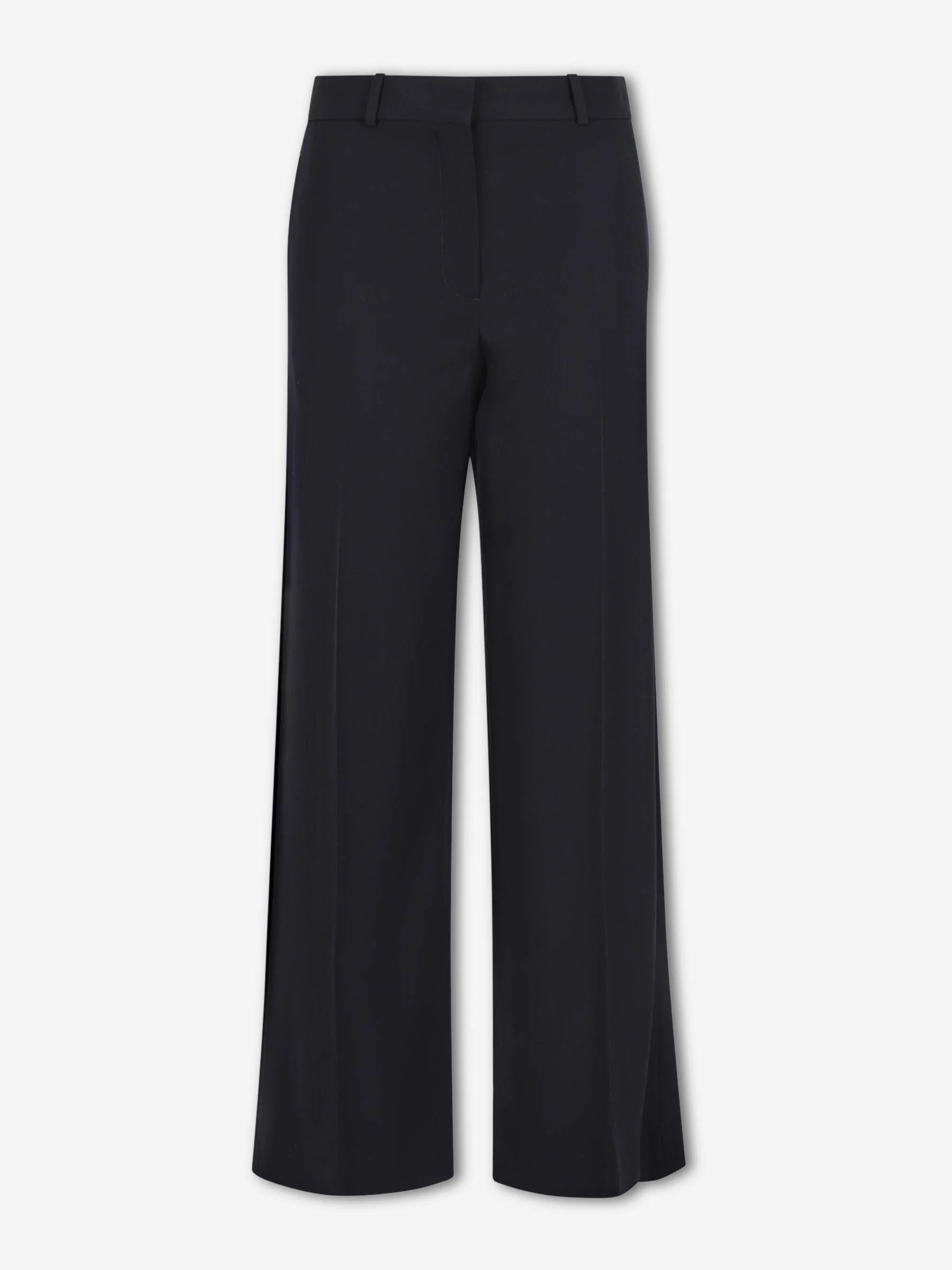 STRAIGHT WOOL TROUSERS - 1