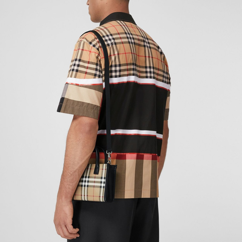 Mini Vintage Check and Leather Tote 9