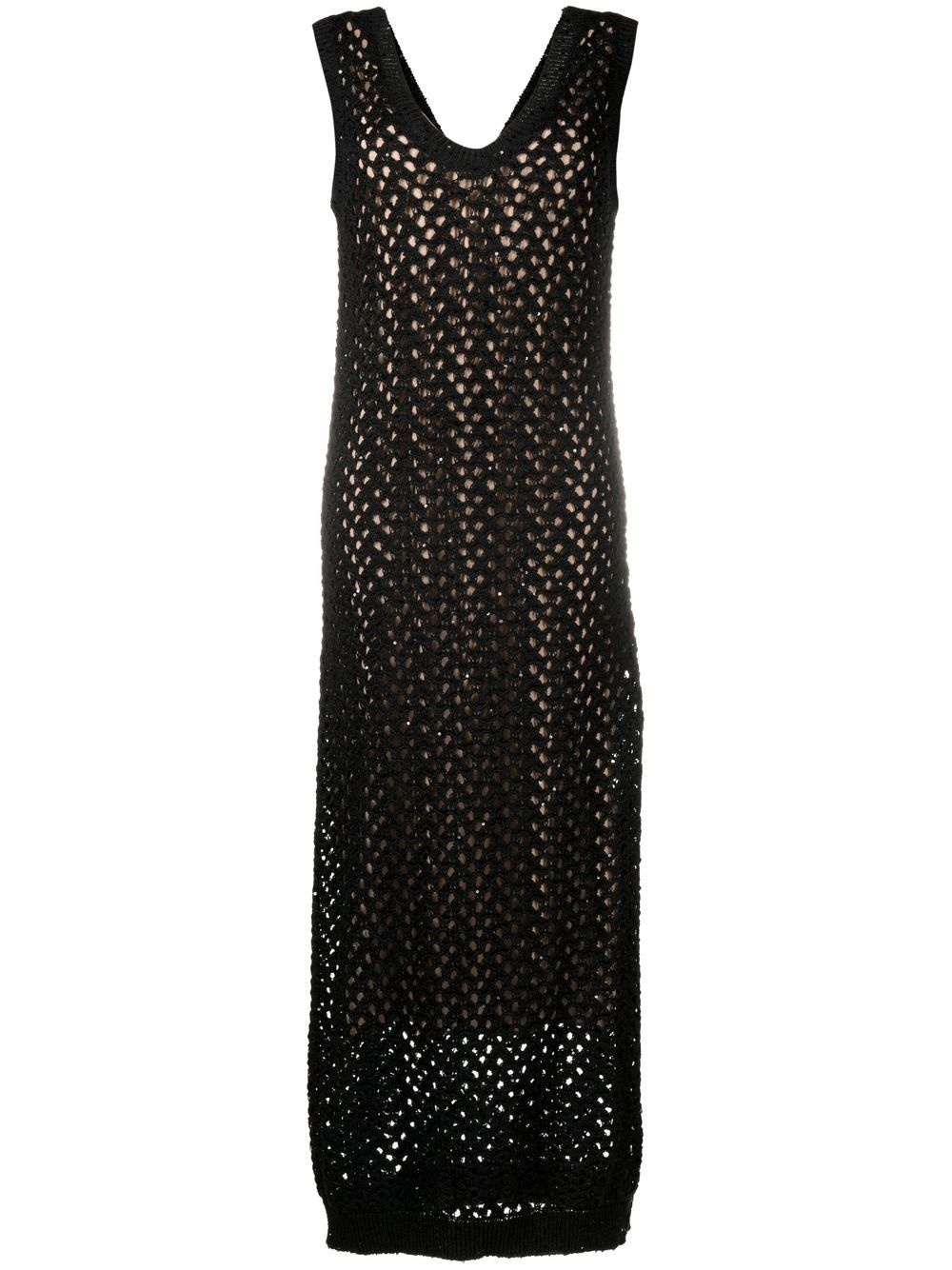 open-knit maxi dress - 1