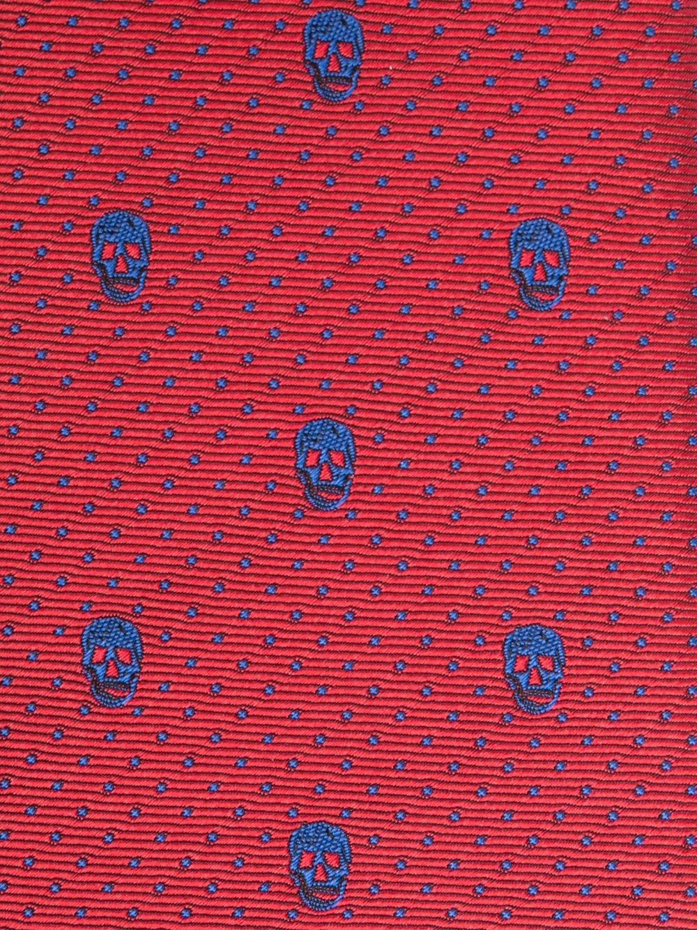 skull-jacquard tie - 2