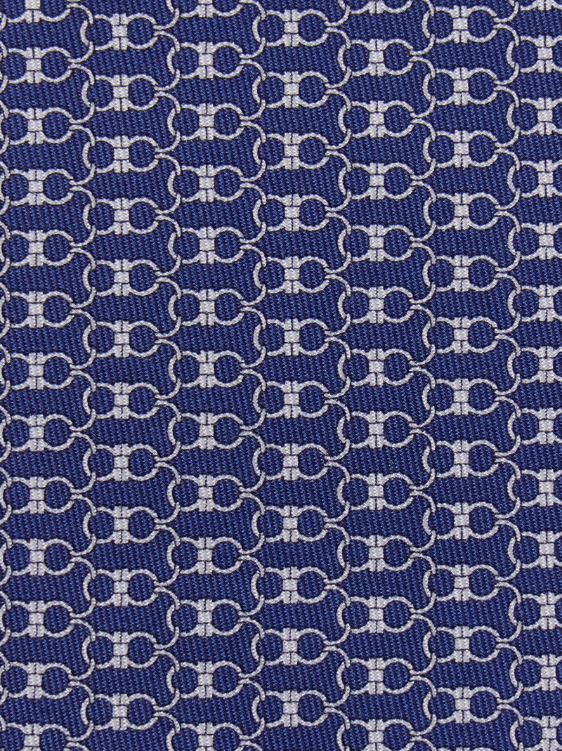 FERRAGAMO Gancini print silk tie outlook