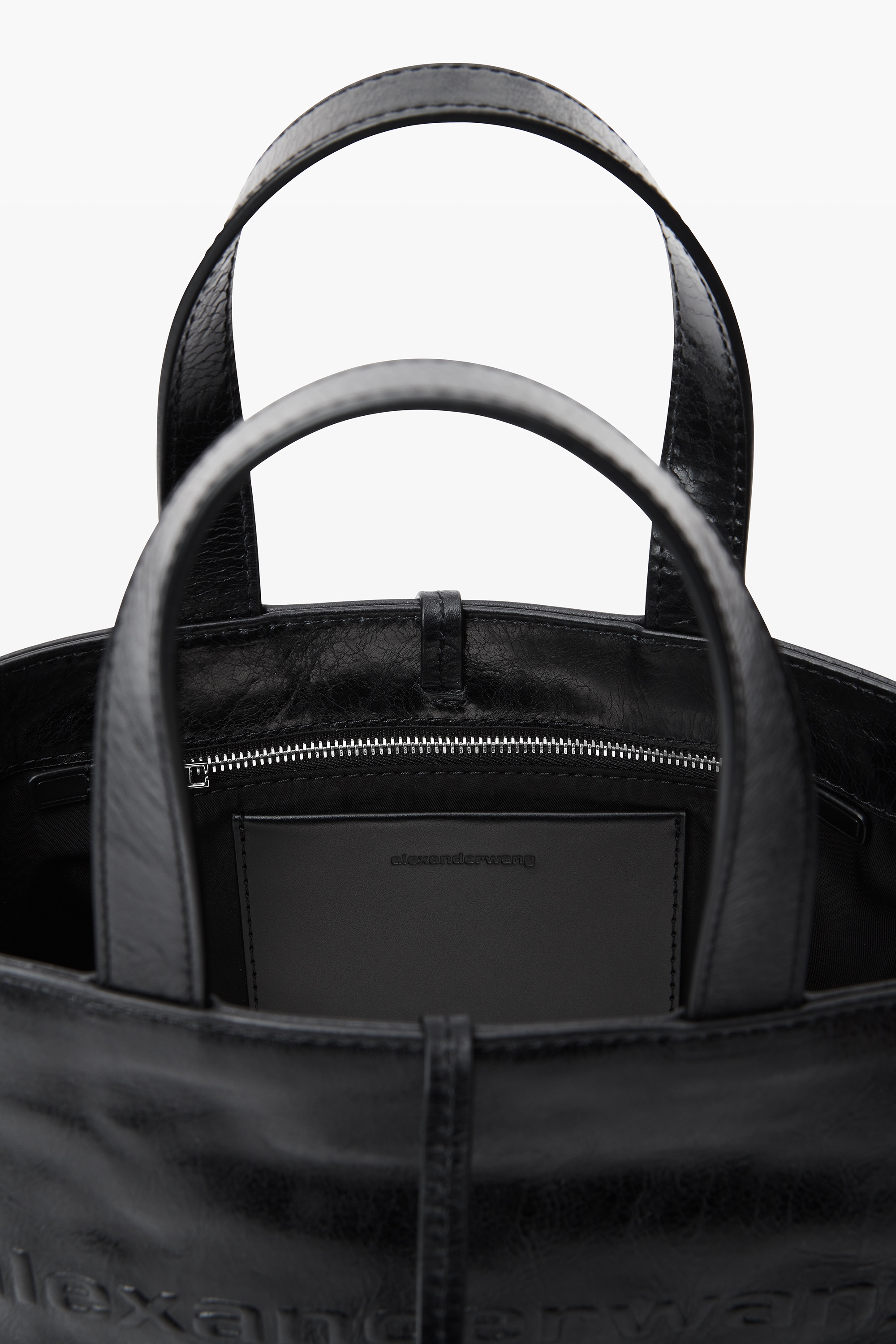 Punch Small Tote Bag in Crackle Patent Leather - 4