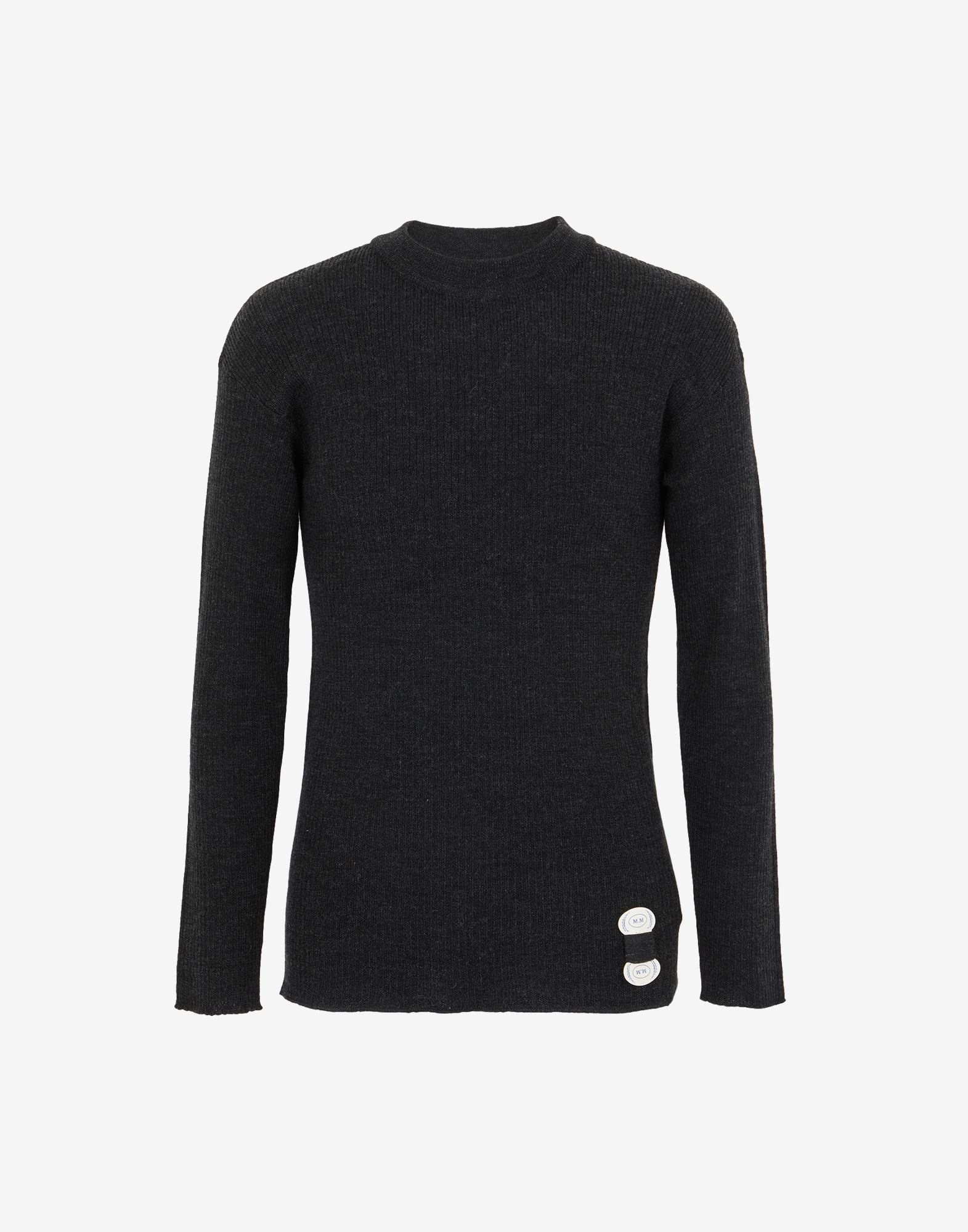 High neck ribbed sweater - 1